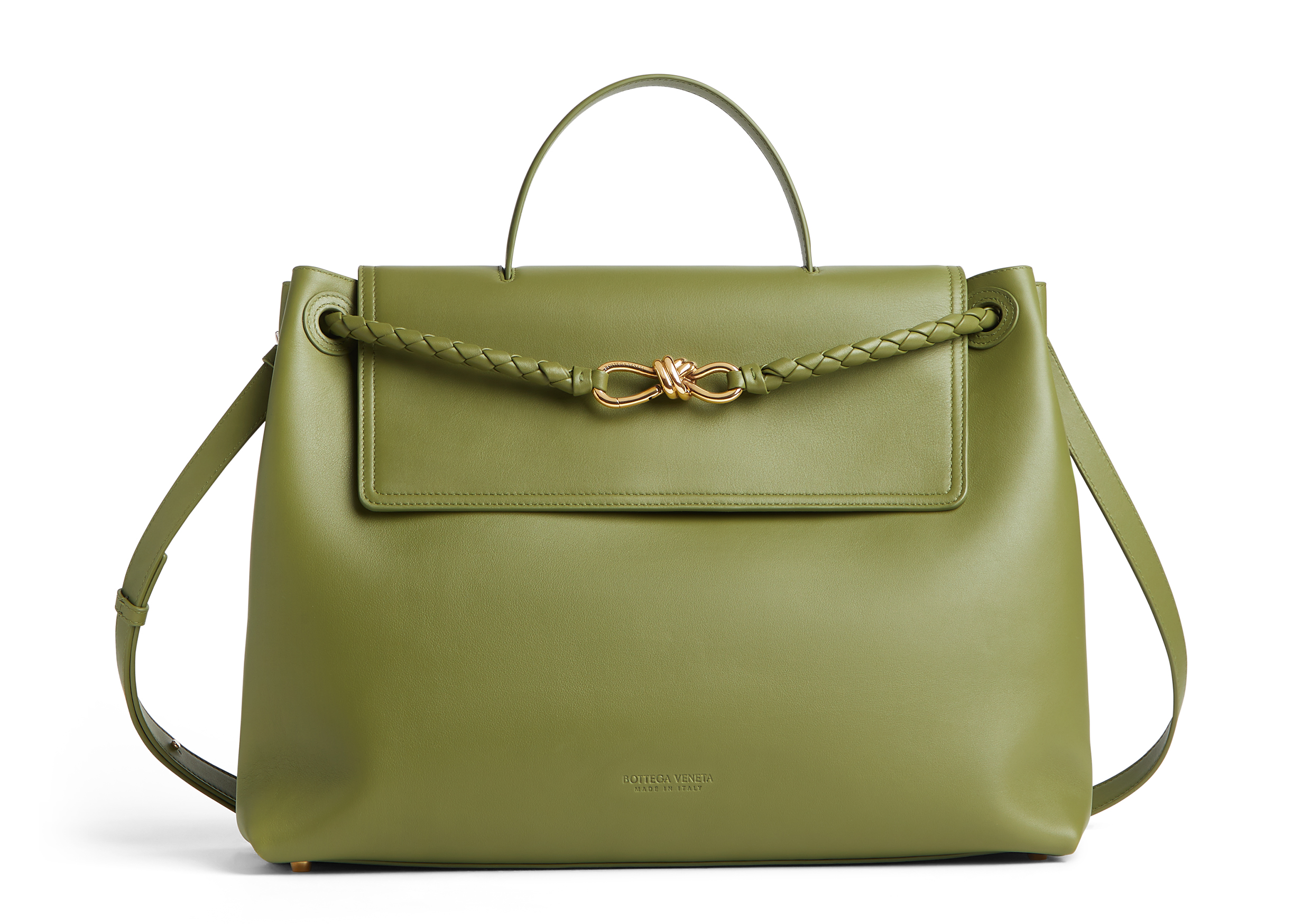 Ciao Ciao絲滑皮革大型手提肩背包。NT$275,100（BOTTEGA VENETA提供）