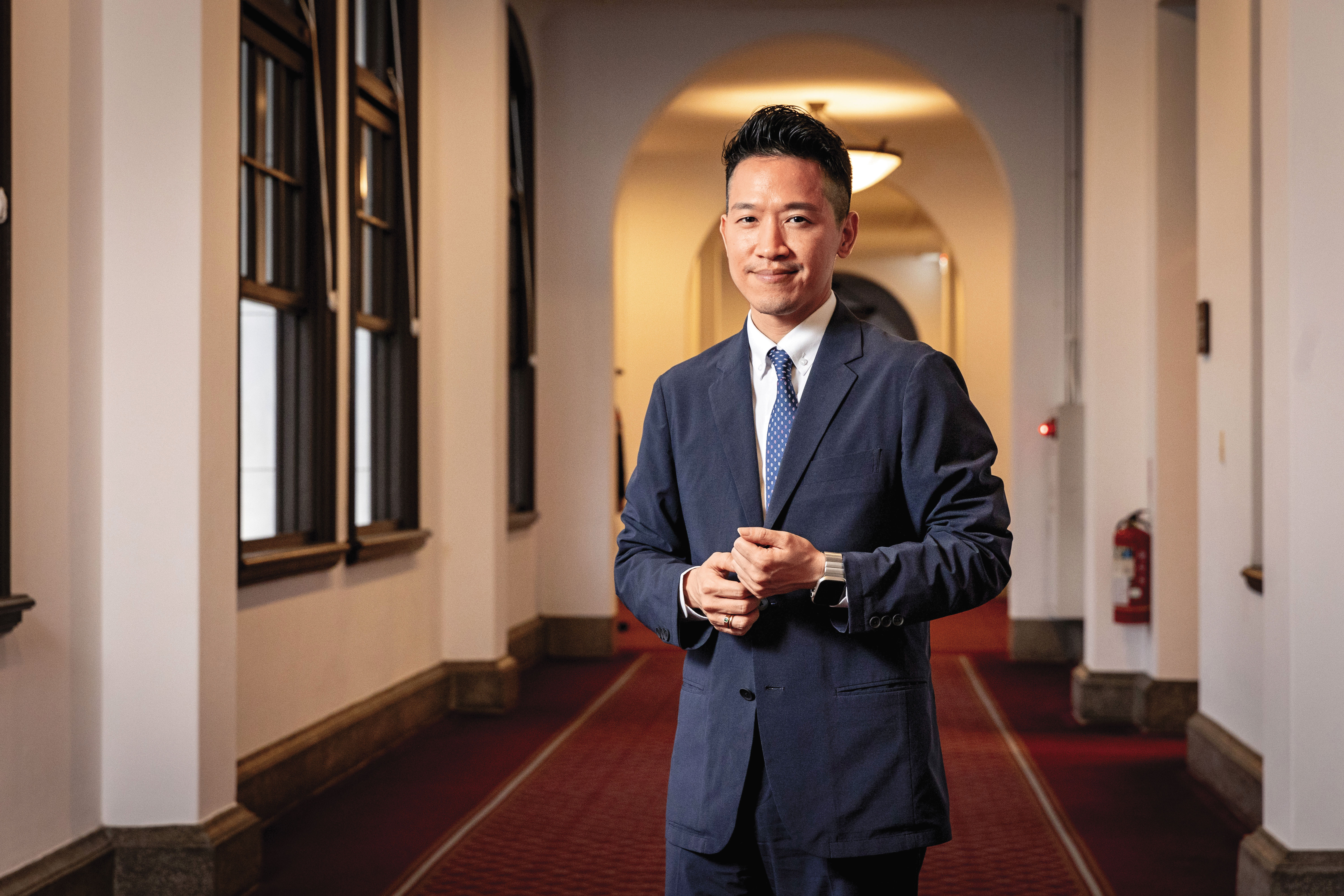 何志偉昔日因美豬政策跟蔡政府唱反調，被黨內同志罵「死小孩」。（王漢順攝）