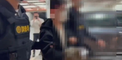 北捷爆發隨機攻擊事件後，陳嫌在網路揚言在高雄車站繼續下去遭逮，檢方訊後將他以5萬元交保。（調查局提供）