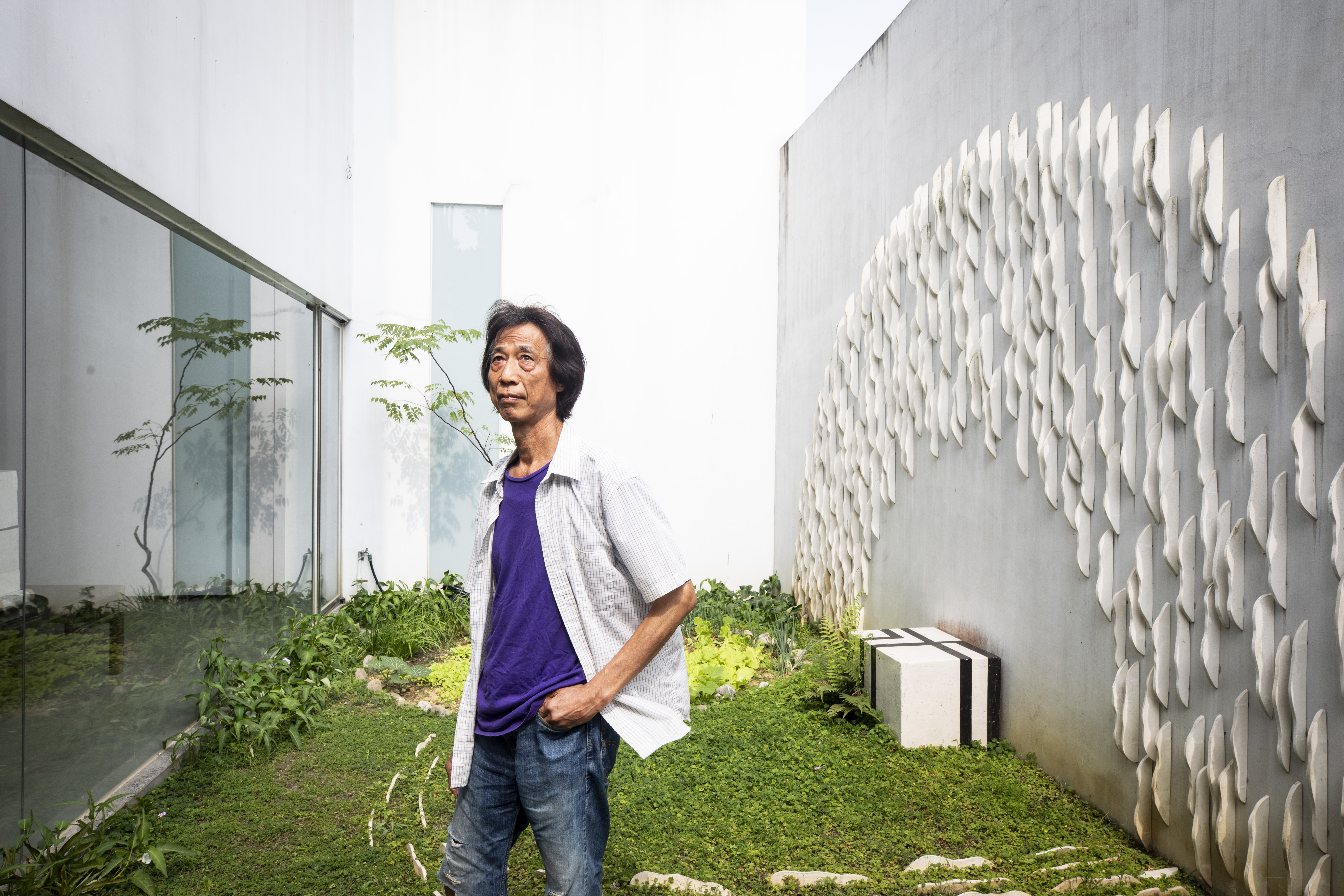 陳正勳美術館即是他想法的體現。氣流、光影都是作品的一部分。（攝影／王漢順）