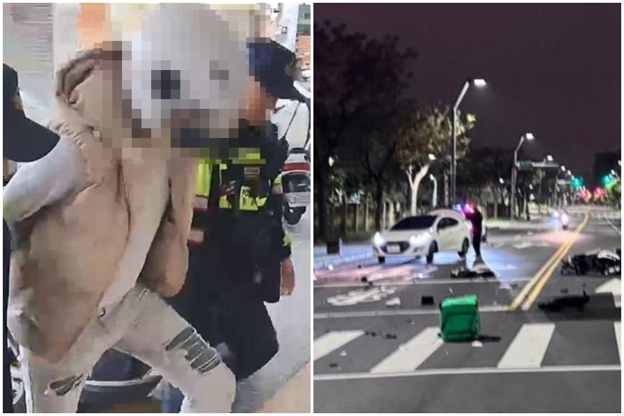 高雄醫學大學一名21歲陳姓男大生，今年3月到台中實習夜間打工外送時，遭無照且酒駕的吳姓男子闖紅燈撞上，導致重傷身亡。（翻攝畫面）