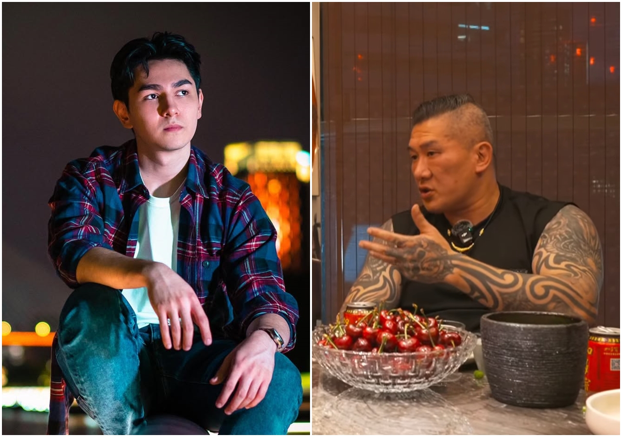 錫蘭認為「館長」陳之漢的直播人數是「機器人」協助灌水的機率很大。（翻攝自錫蘭IG／ 館長惡名昭彰YT）