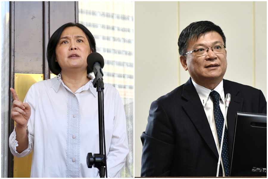 陳玉珍稱金門二膽島是核廢選址可評估的選項,核安會及台電董座都回應了。(鏡報董孟航)