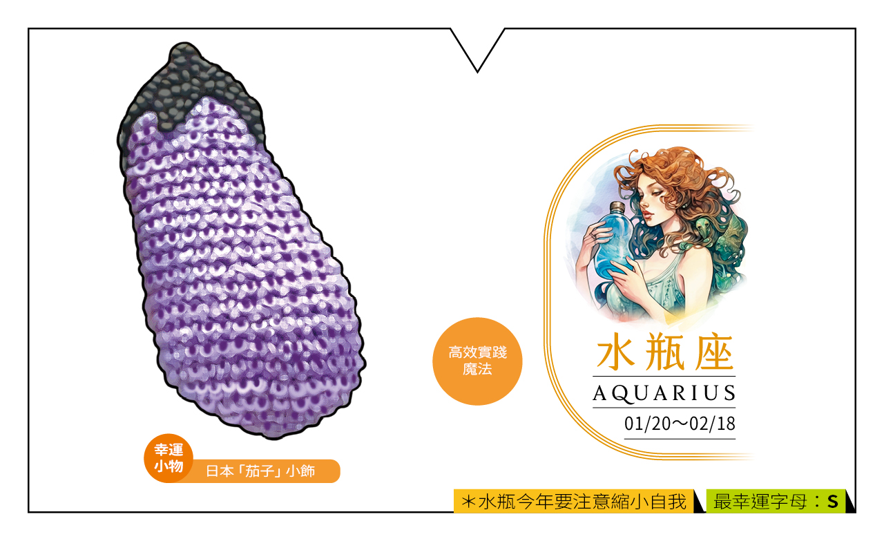 【2024瑪法達大預言】水瓶座的財富健康與幸運小物