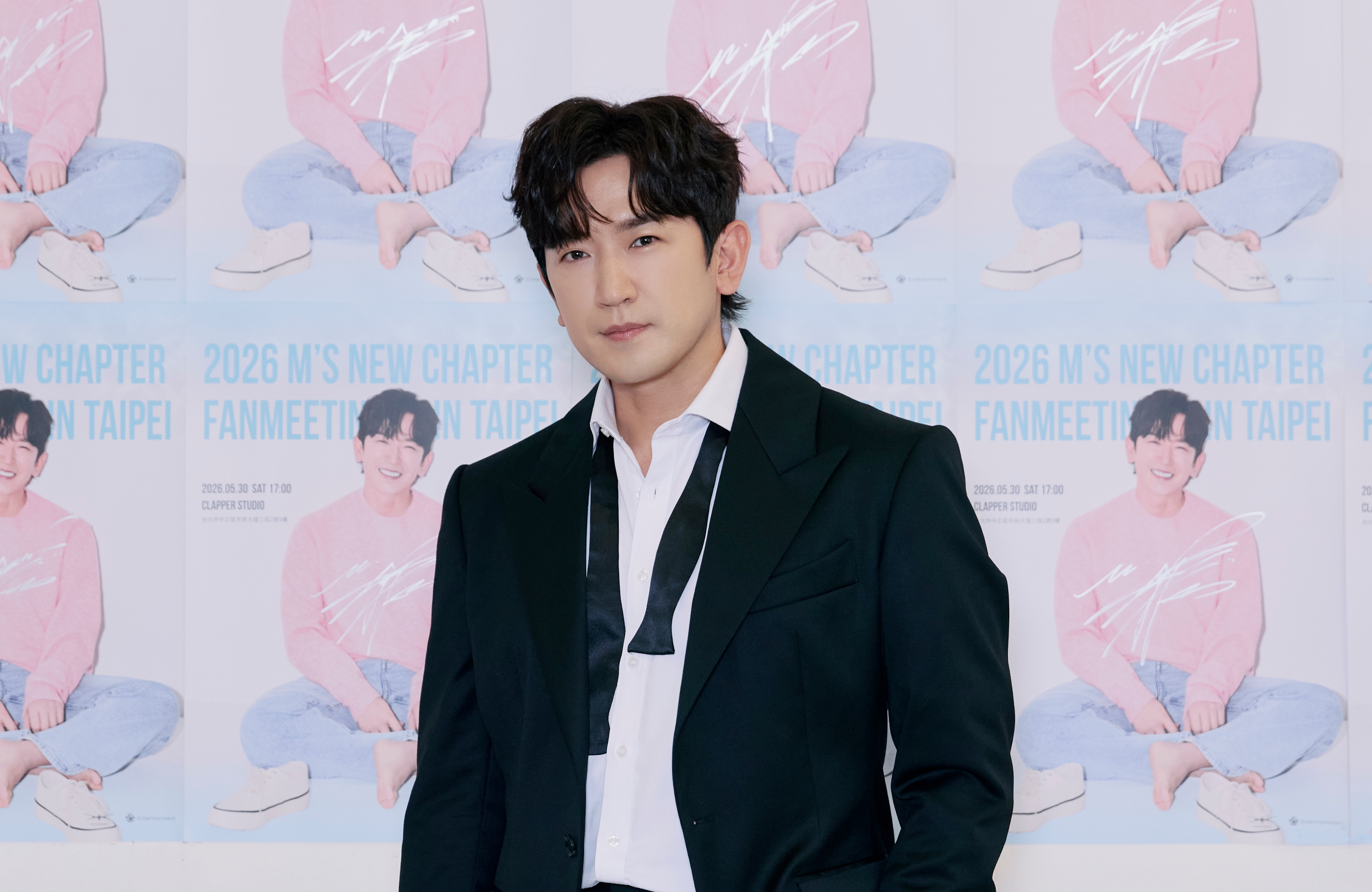 韓國長壽男團SHINHWA神話成員李玟雨在台舉辦個人見面會。(FU Entertainment提供)