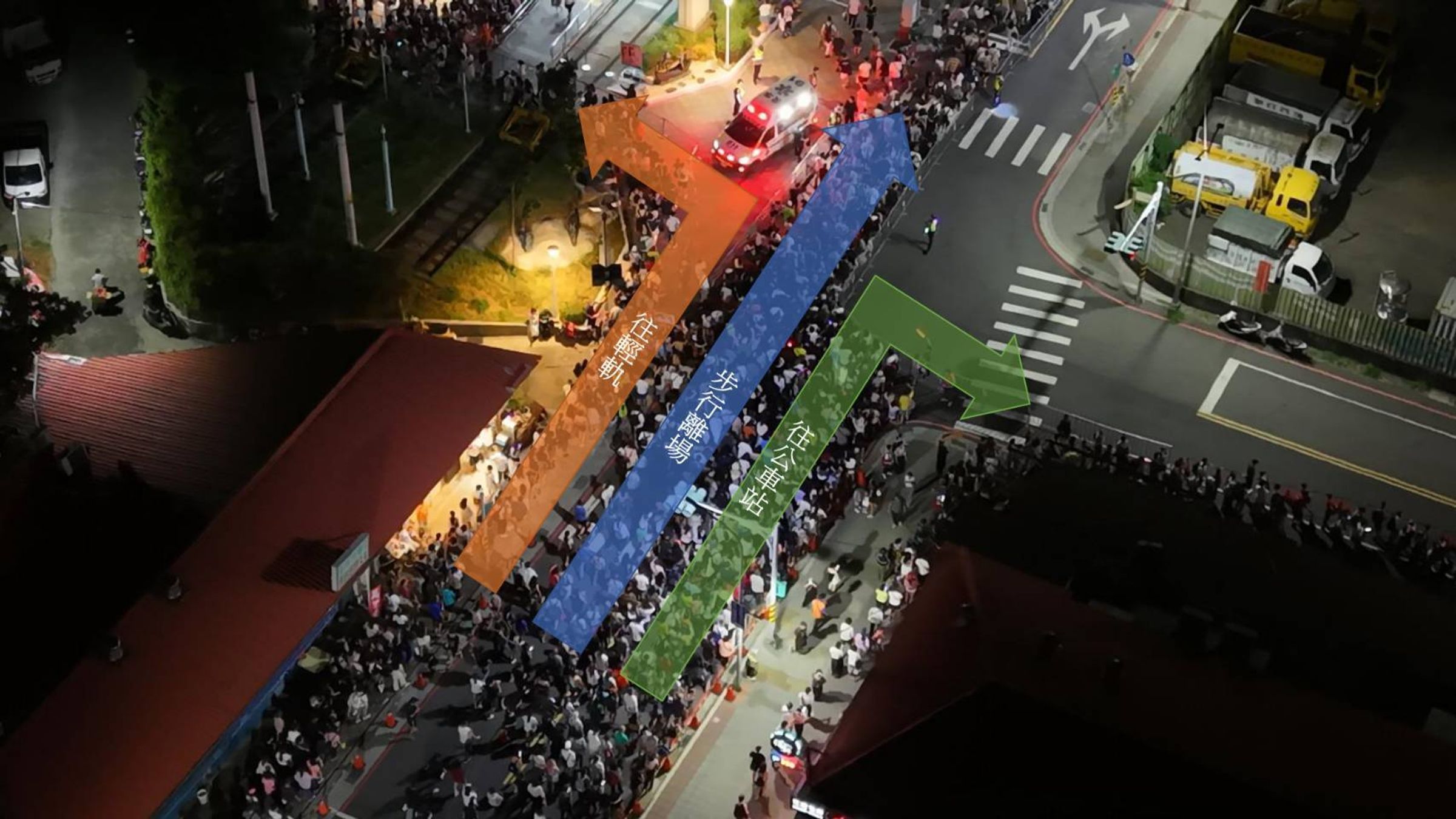漁人碼頭仲夏煙火最終場週日登場,淡水警啟動交管疏導措施。(警方提供)