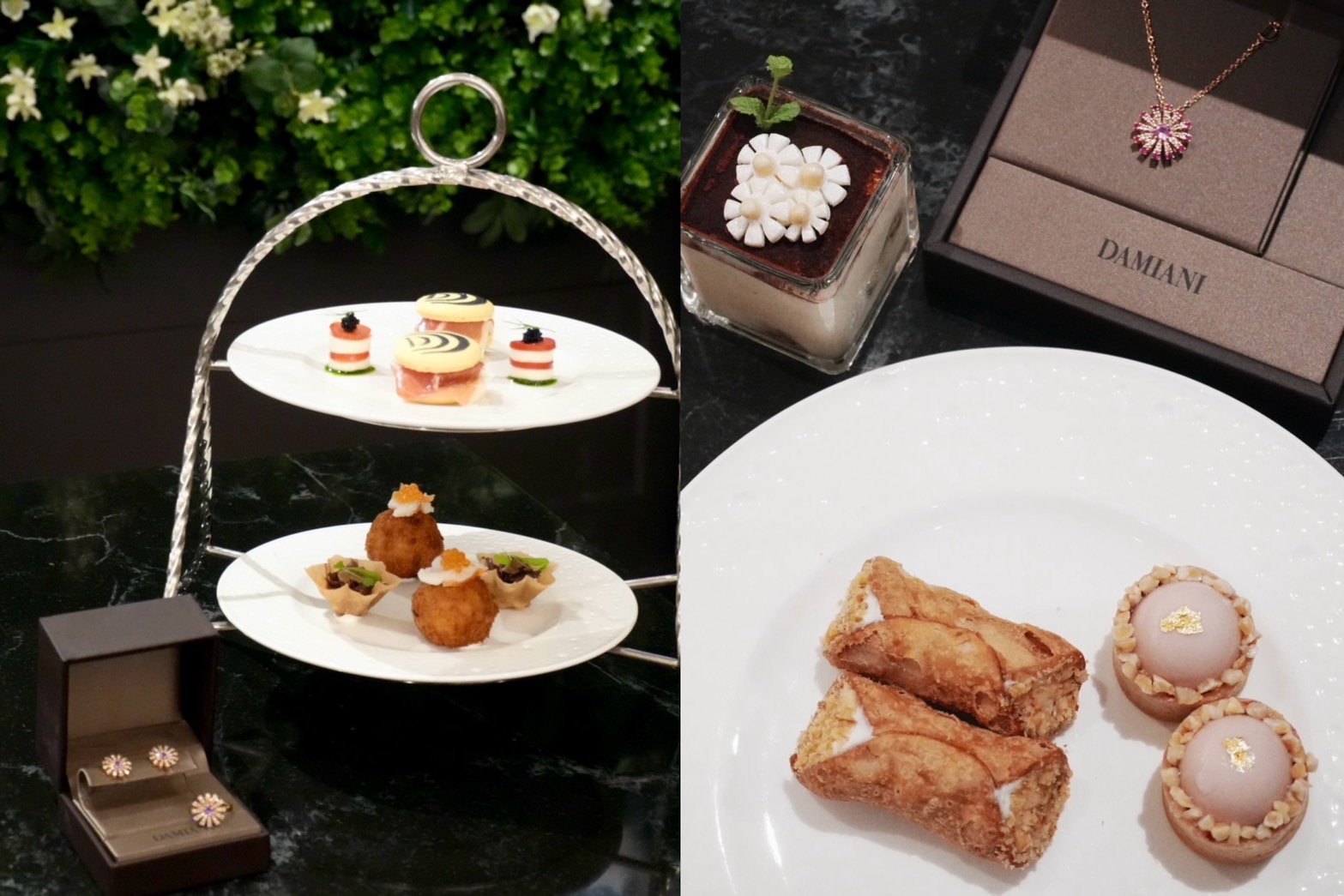 義大利頂級珠寶品牌「DAMIANI」與微風集團旗下餐廳「IVY Garden」聯手推出頂級下午茶。