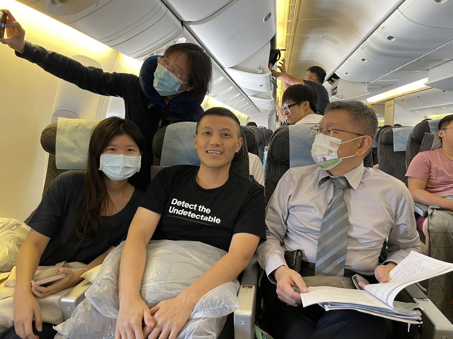 柯文哲今日前往美國，而這是他近期二度訪美。（翻攝自臉書＠柯文哲）