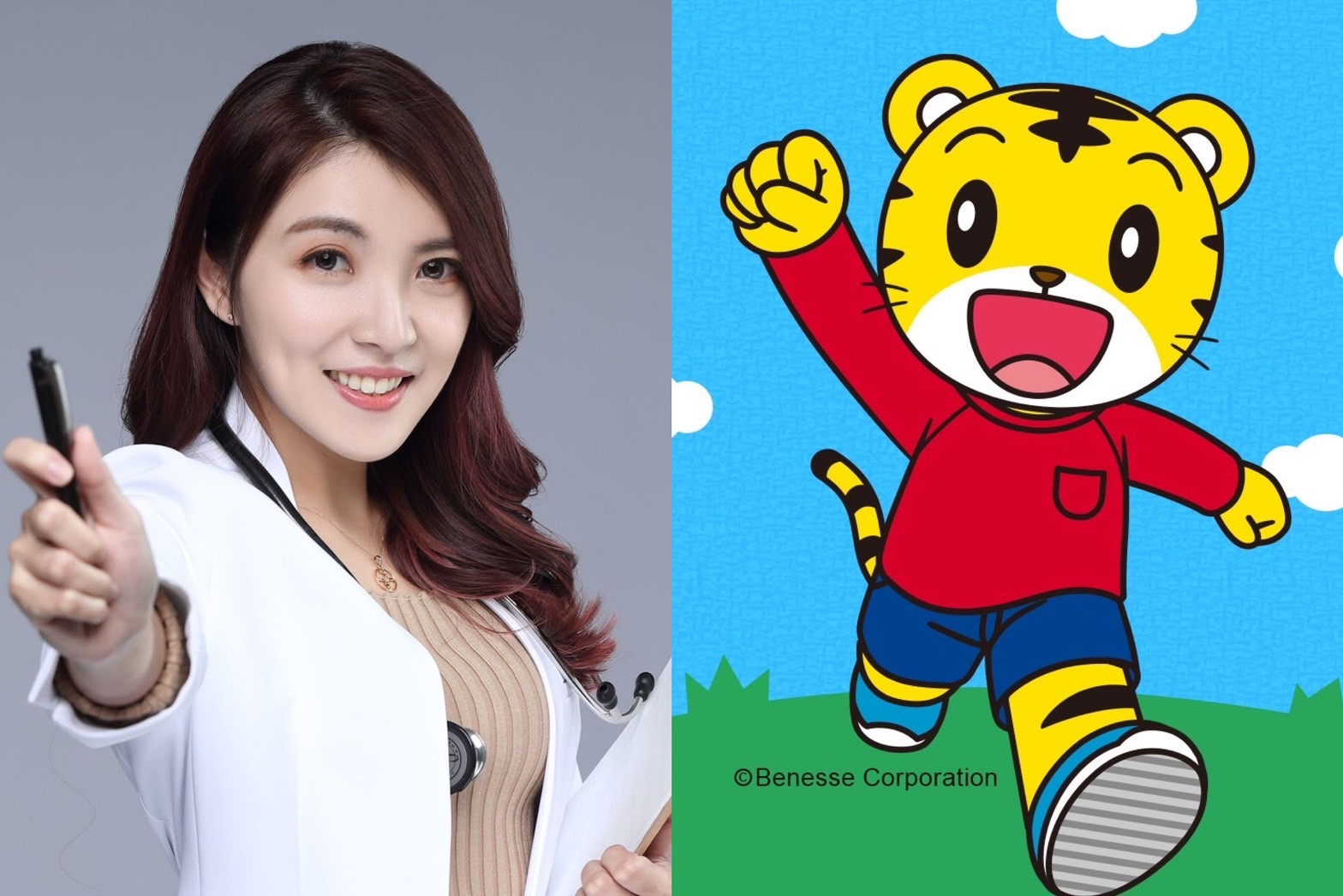 家庭醫學專科醫師王姿允認為《巧連智月刊》面臨轉型，「平板絕對不是最重要的原因」。（左圖翻攝自王姿允臉書、右圖翻攝自巧虎好朋友臉書）