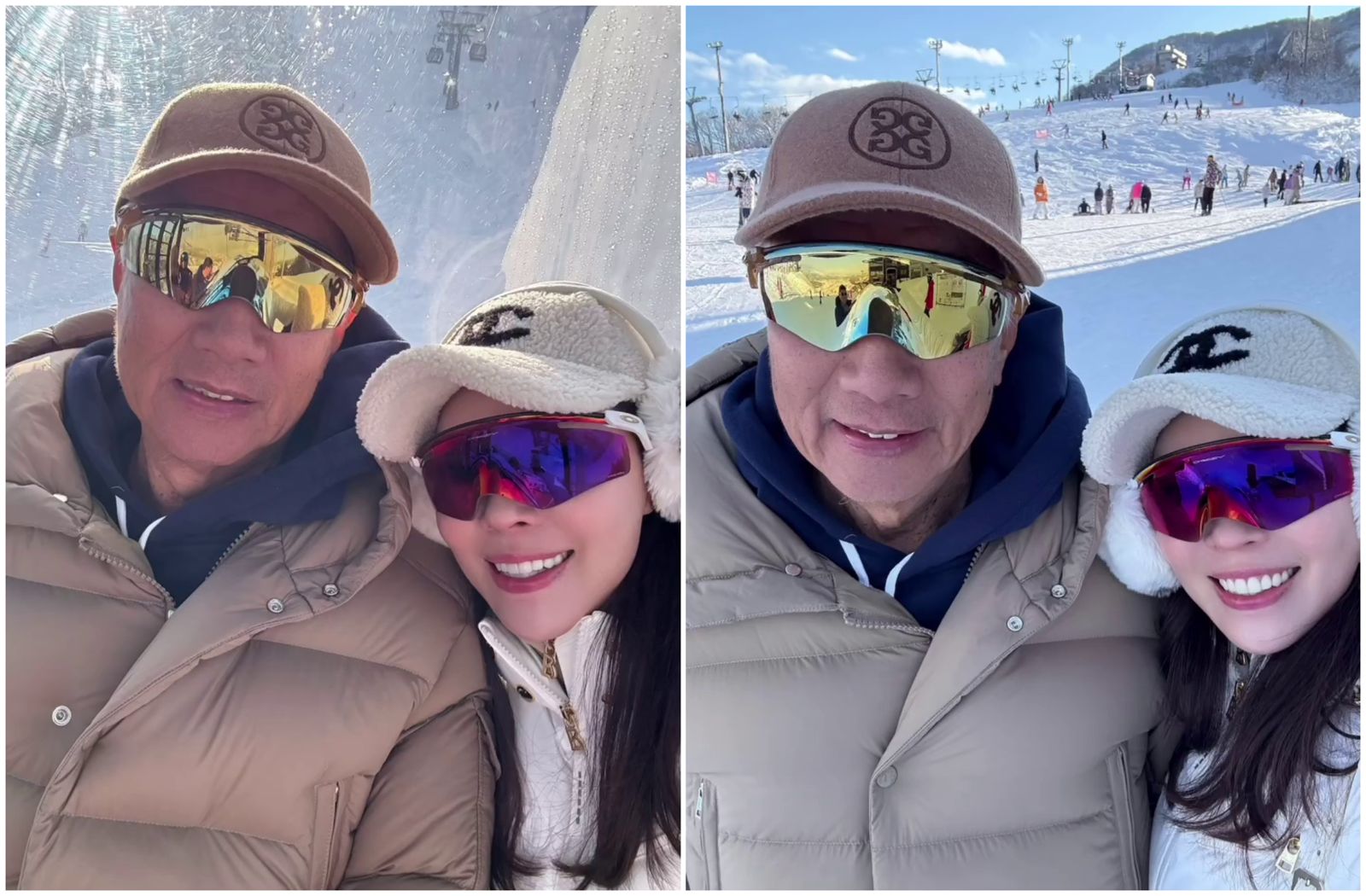 曾馨瑩和郭台銘享受度假時光。（翻攝曾馨瑩IG）