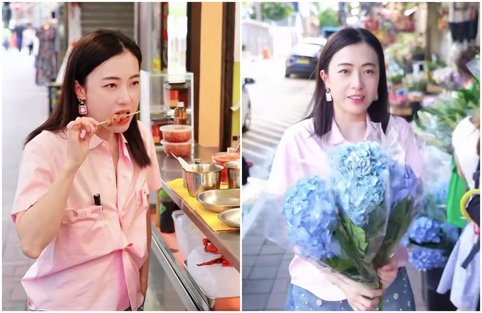 「千億富太」街邊大口嗑魚蛋! 買繡球花「只花80元」喊:不要浪費