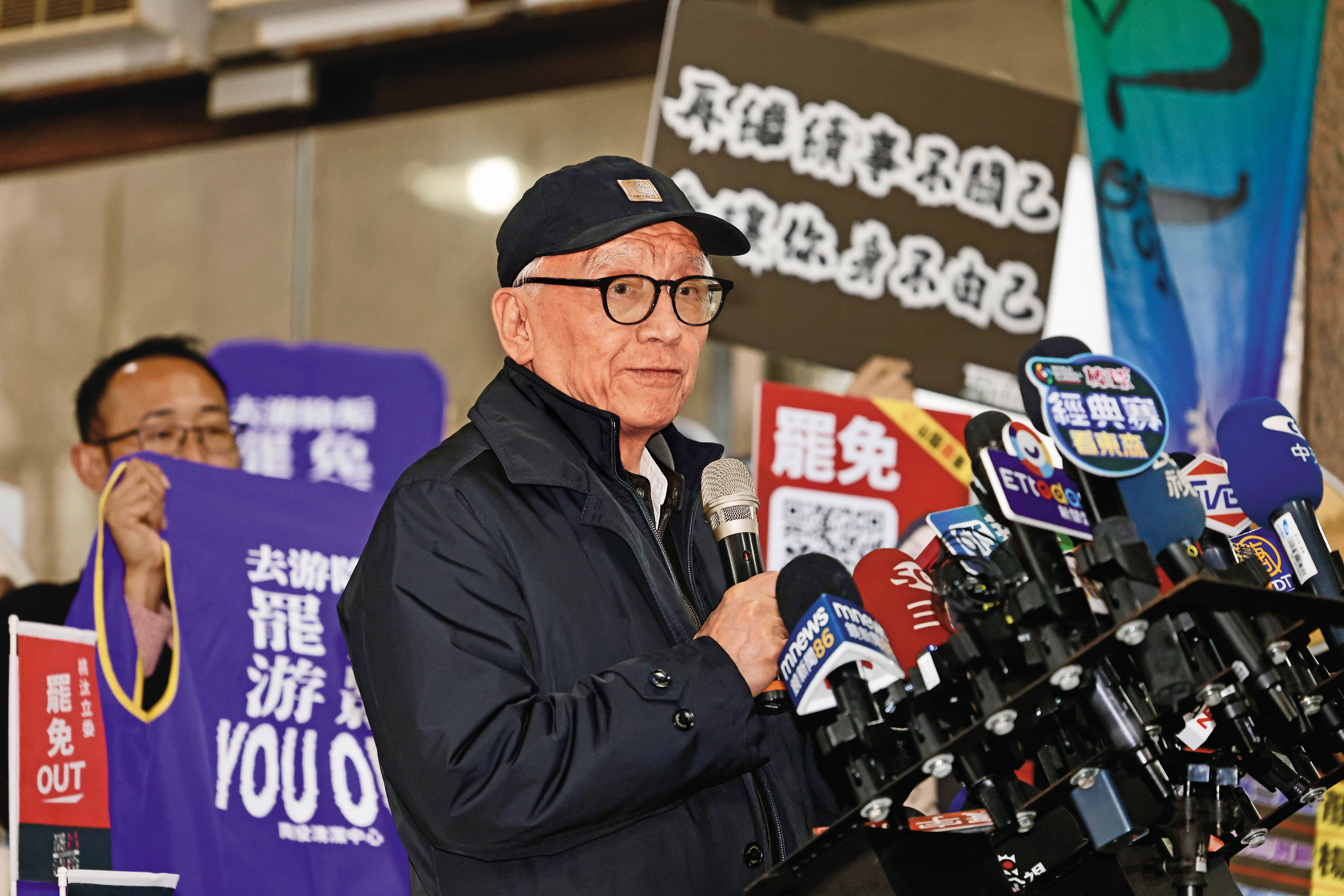 大罷免宣講團由曹興誠（圖）擔任團長。