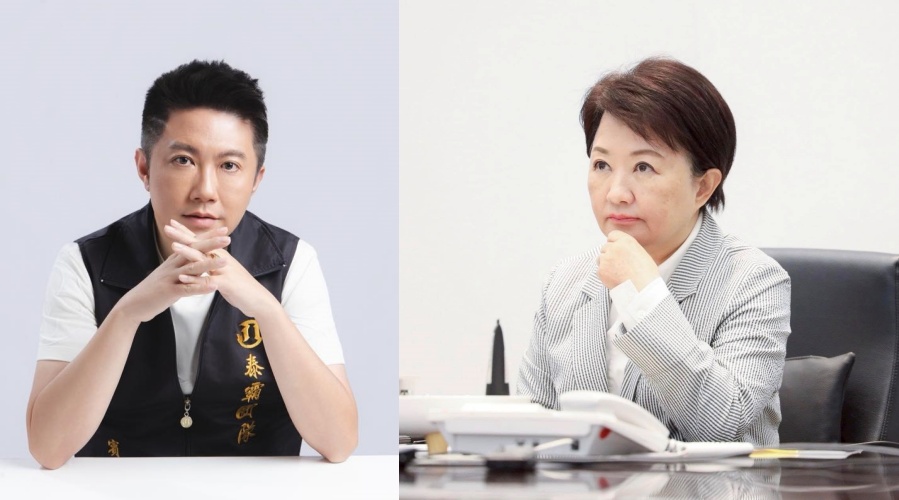 盧秀燕（右）火大了！賓賓哥（左）擅闖直播惹議，與私自帶他進入的魔術師王元照兩人被列永不錄用。（翻攝自臉書/江建樺、盧秀燕）