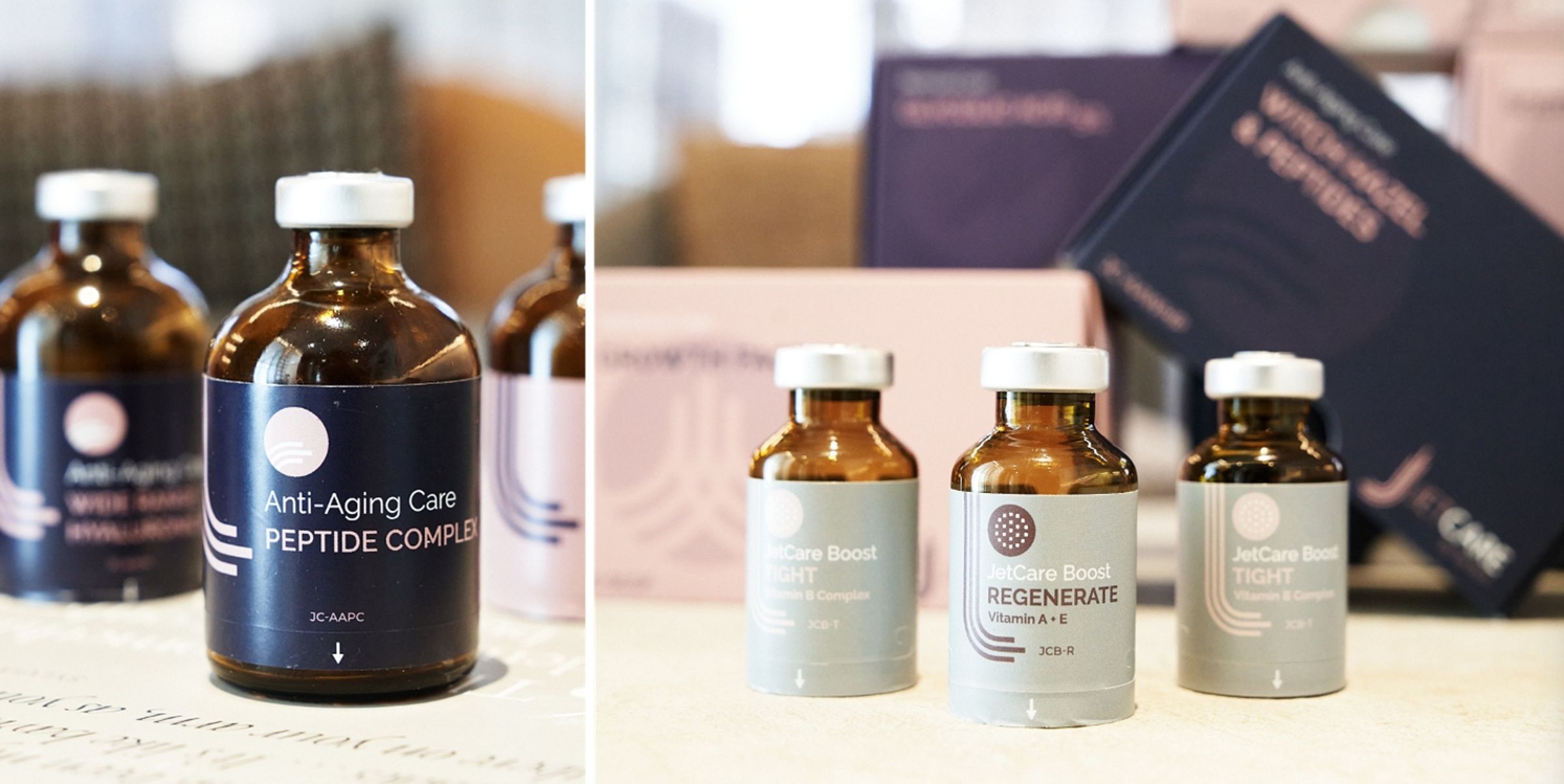 「JetCare」精華系列以原廠專利成分打造「客製化養膚」的保養方案。