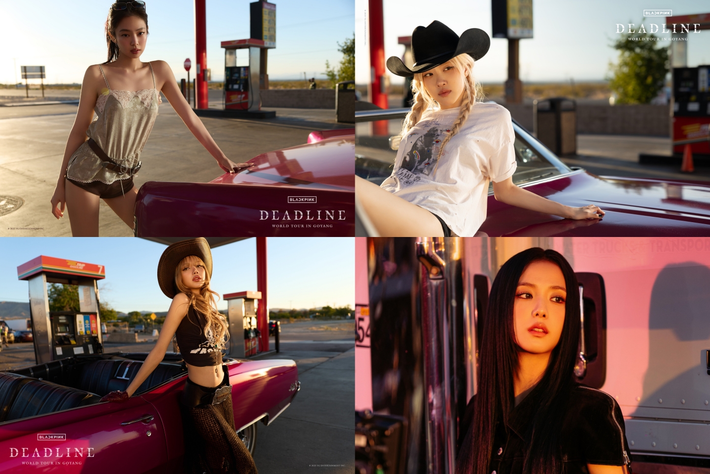 BLACKPINNK上周末在首爾高陽體育場舉辦〈DEADLINE〉演唱會，是首個登上該場地開專場的韓國女團。（翻攝BLACKPINK X)