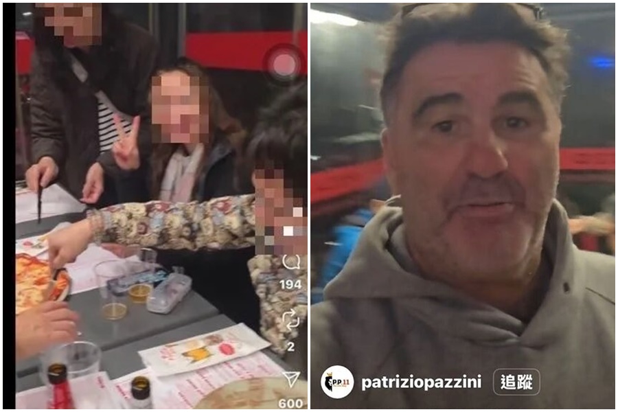 義大利老闆公審「台客16人吃5披薩」，台灣遊客還以為是互相友好，卻不知道老闆是在諷刺他們。（翻攝自pizza dal pazzo IG）