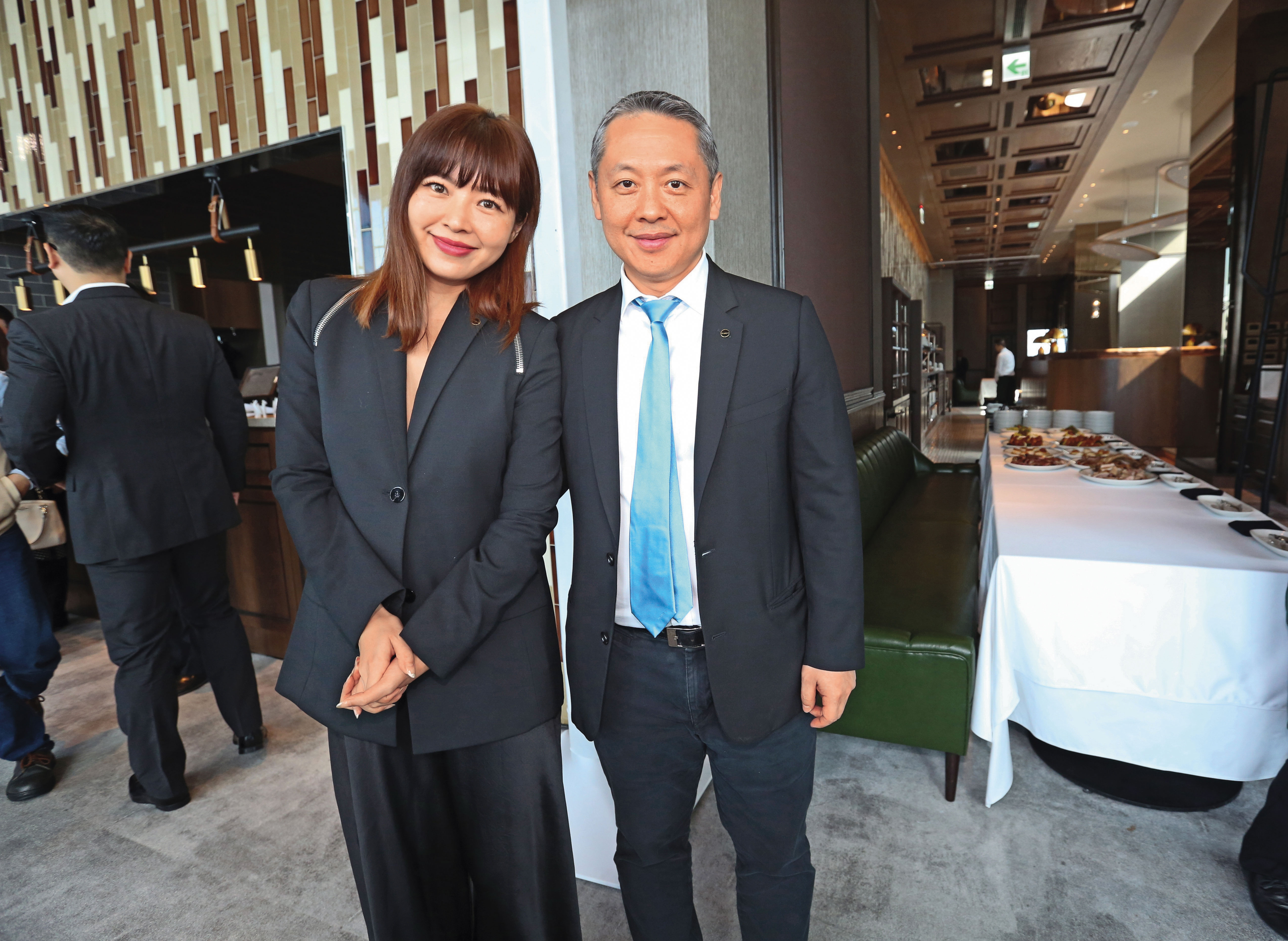 廖鎮漢和妹妹廖曉喬兩人對於虎視眈眈的競爭對方,身為守壘方的他們也不示弱。