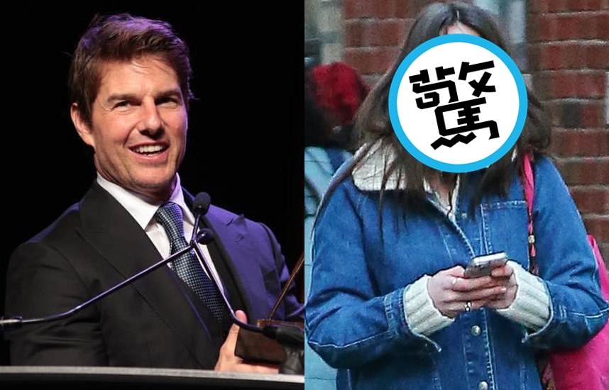 「阿湯哥」湯姆克魯斯女兒舒莉（圖右）現身街頭，甜美笑容被媒體捕捉！（合成圖，翻攝自湯姆克魯斯IG／suricruise_sc　IG）