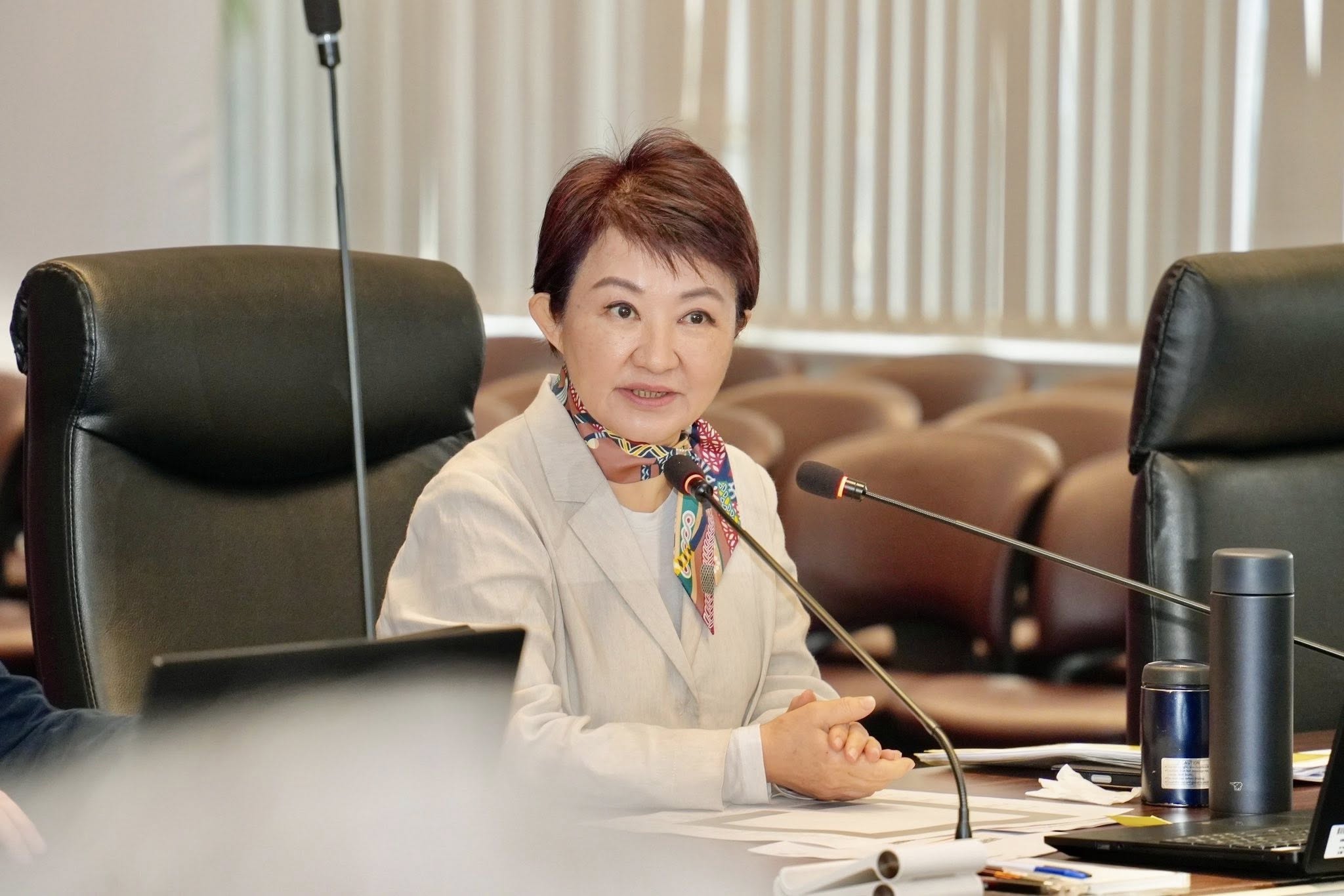 台中市長盧秀燕今日確定週三啟程為期11天的訪美行程。(翻攝自臉書@盧秀燕)