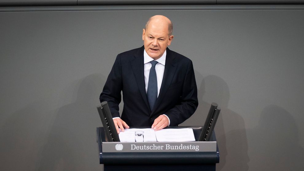 德國總理蕭茲信任案投票未過，總統將解散國會、重新舉行選舉。（翻攝自德國聯邦政府）