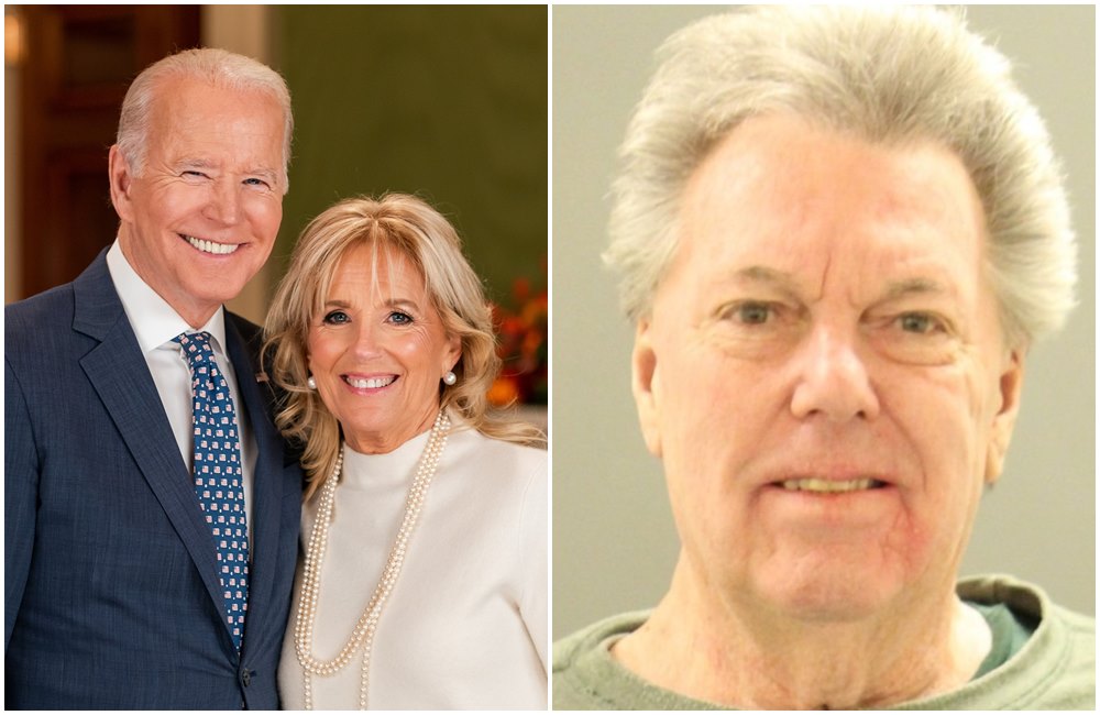 吉爾拜登（左圖右）的前夫威廉史蒂文森（右圖）涉嫌殺害現任妻子，遭一級謀殺罪起訴。（翻攝Joe Biden臉書／nccpdnews.com）