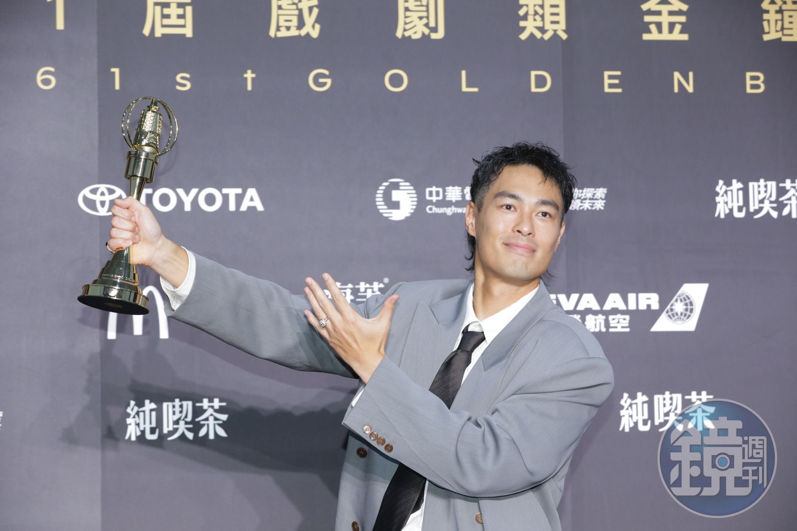 金鐘61/入圍6次終於開胡!楊祐寧奪戲劇節目男配角獎 感言謝妻小「每次都能接住我」