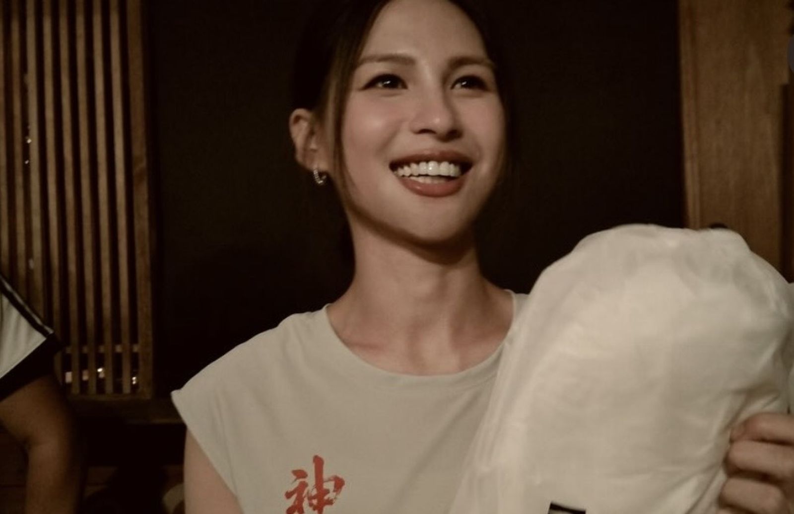 林亭莉拍攝電影《我的神隊友》，與黃文廷有了超友誼發展。（圖／翻攝自林亭莉IG）
