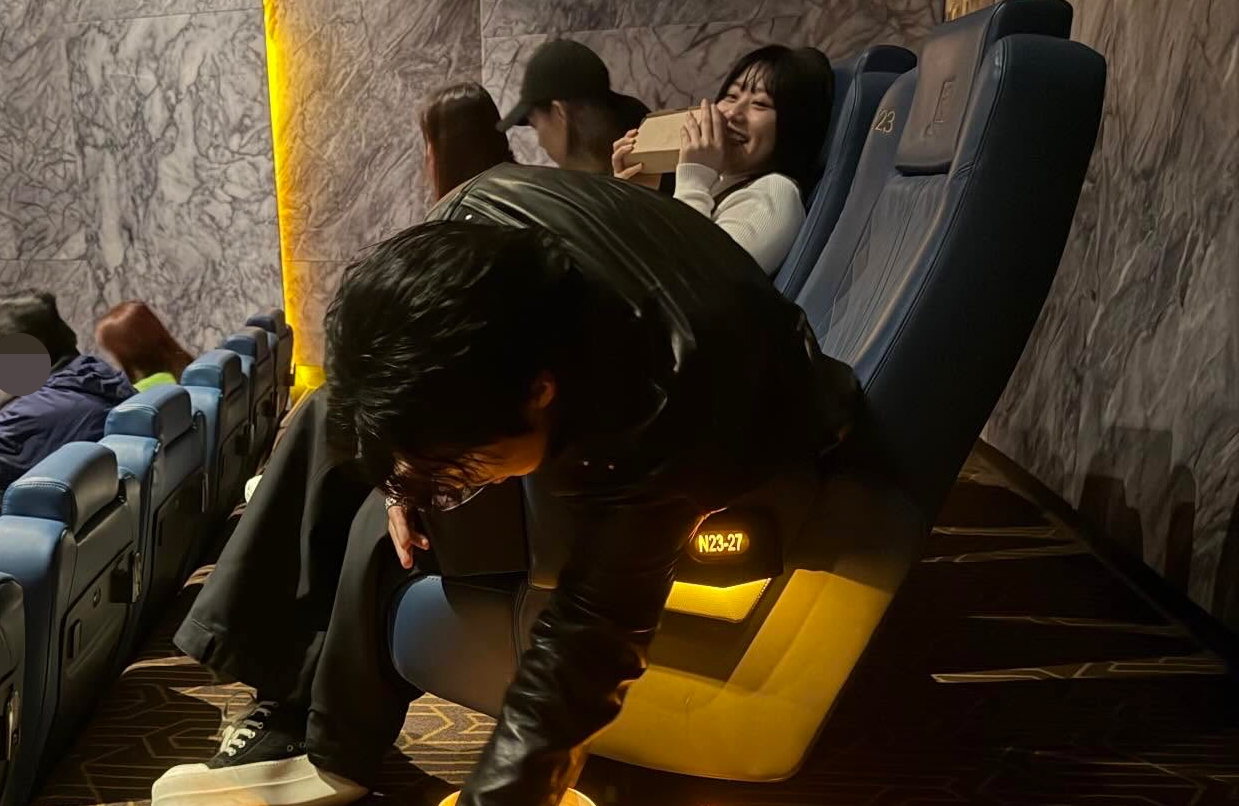 婁峻碩看完電影《女孩》一個動作帥到蔡凡熙。（翻攝蔡凡熙 Threads）