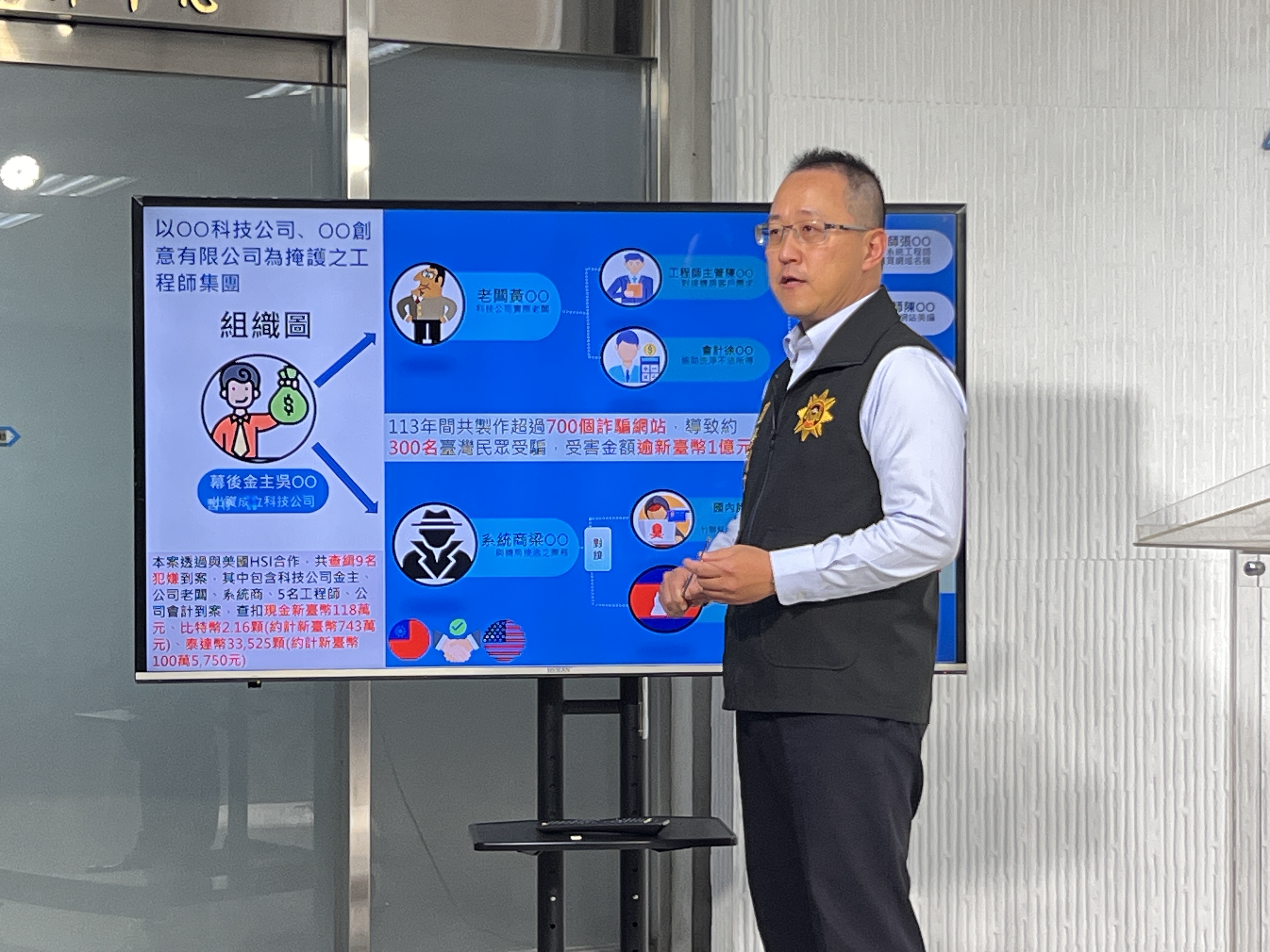 警方說明犯罪手法。（警方提供）