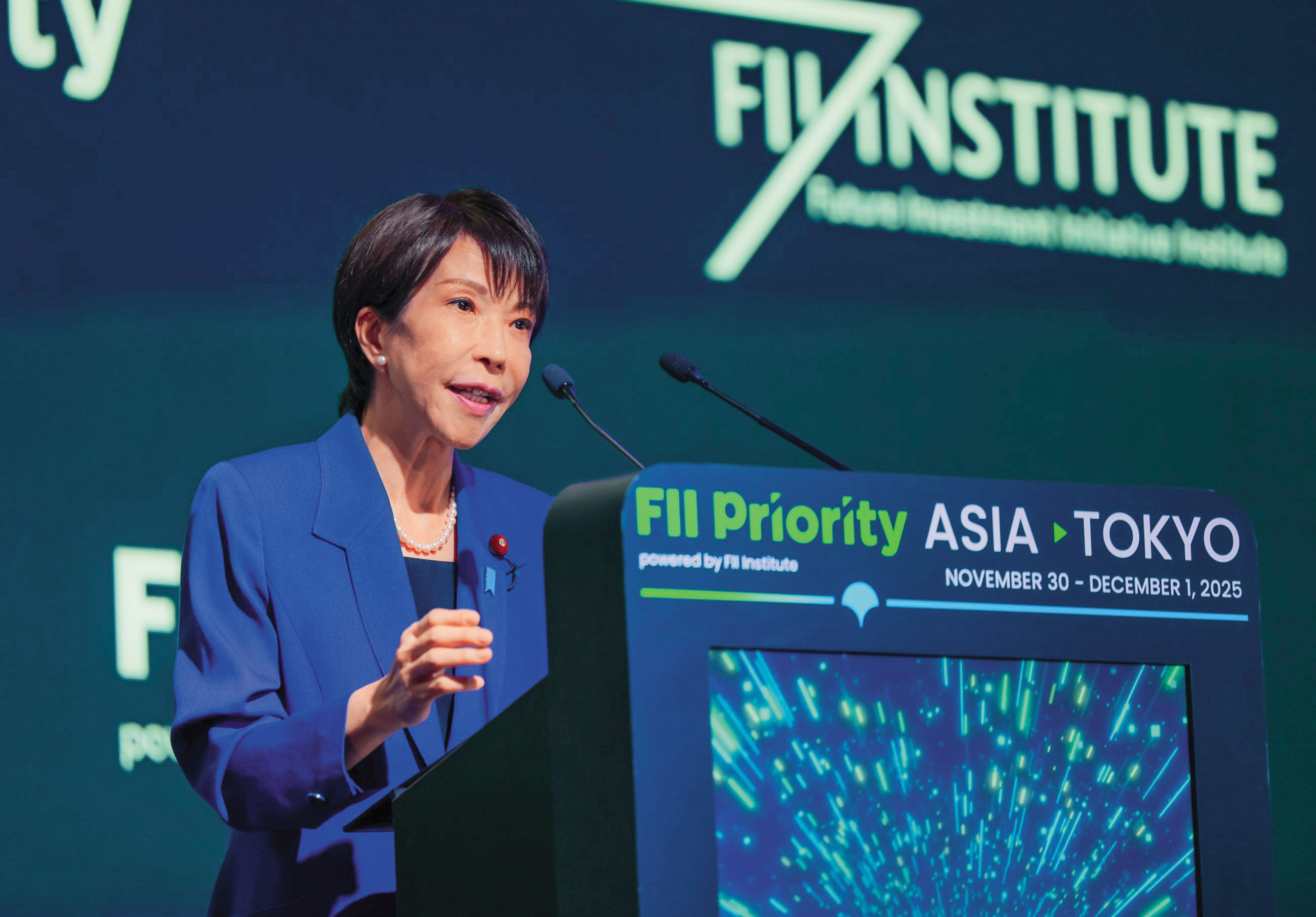 高市早苗上任後,日本股市大漲、匯率貶值、日圓利率繼續走高,國內民調支持率更創下75%高點。(翻攝自高市早苗X)