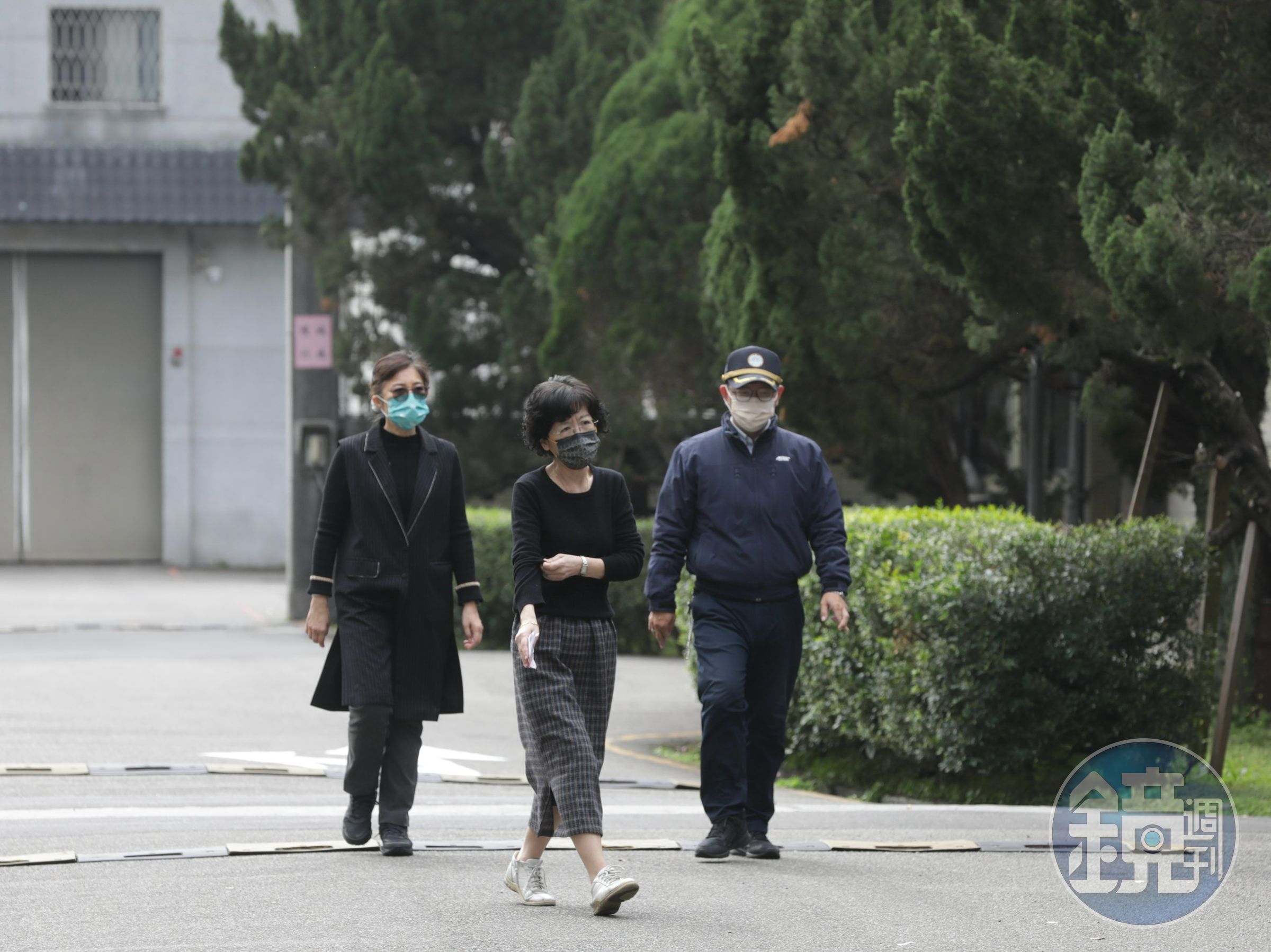 陳佩琪、柯美蘭今上午抵達台北看守所進行第一次接見。