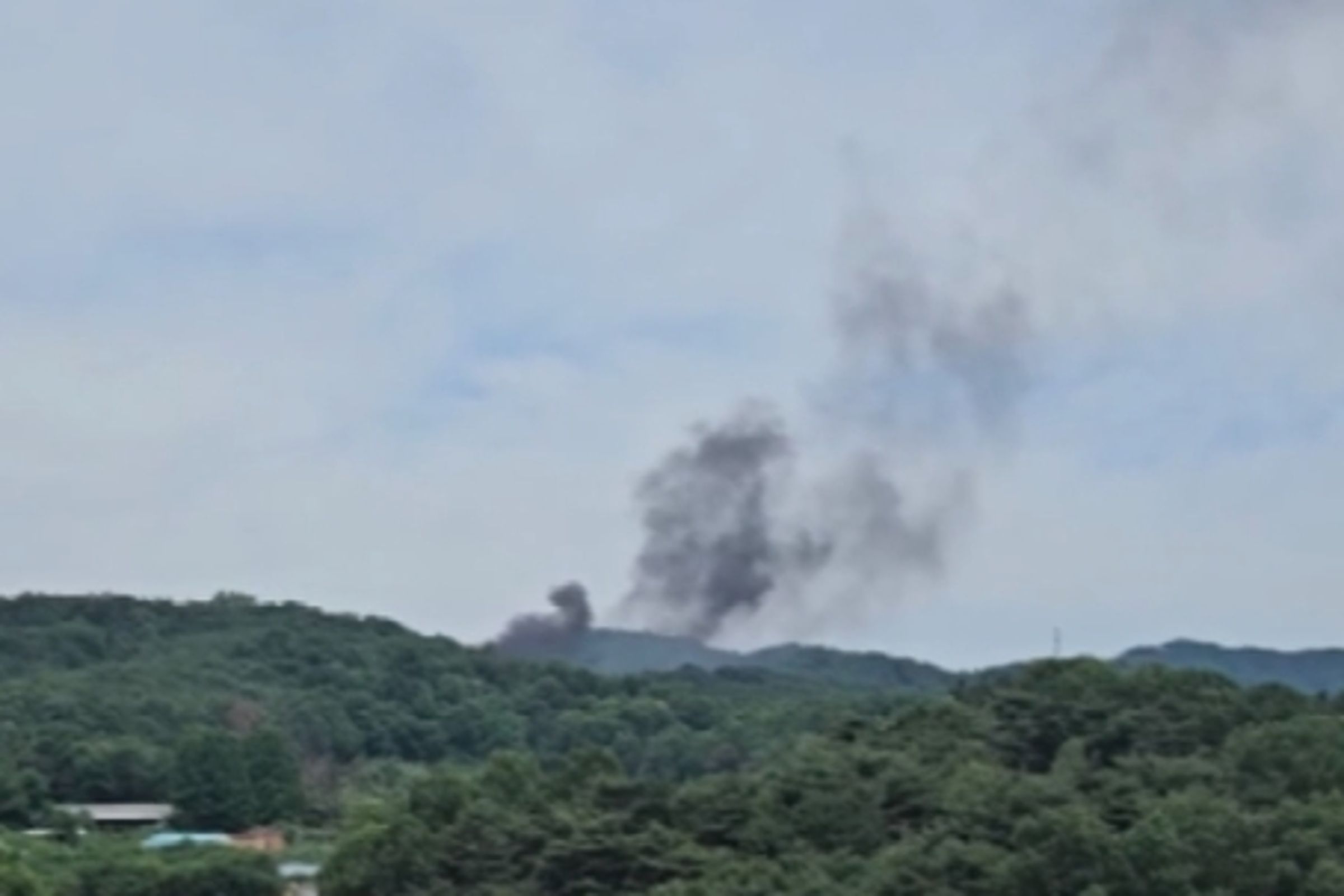 南韓大田市今上午發生重大爆炸事故。(翻攝自YTN)