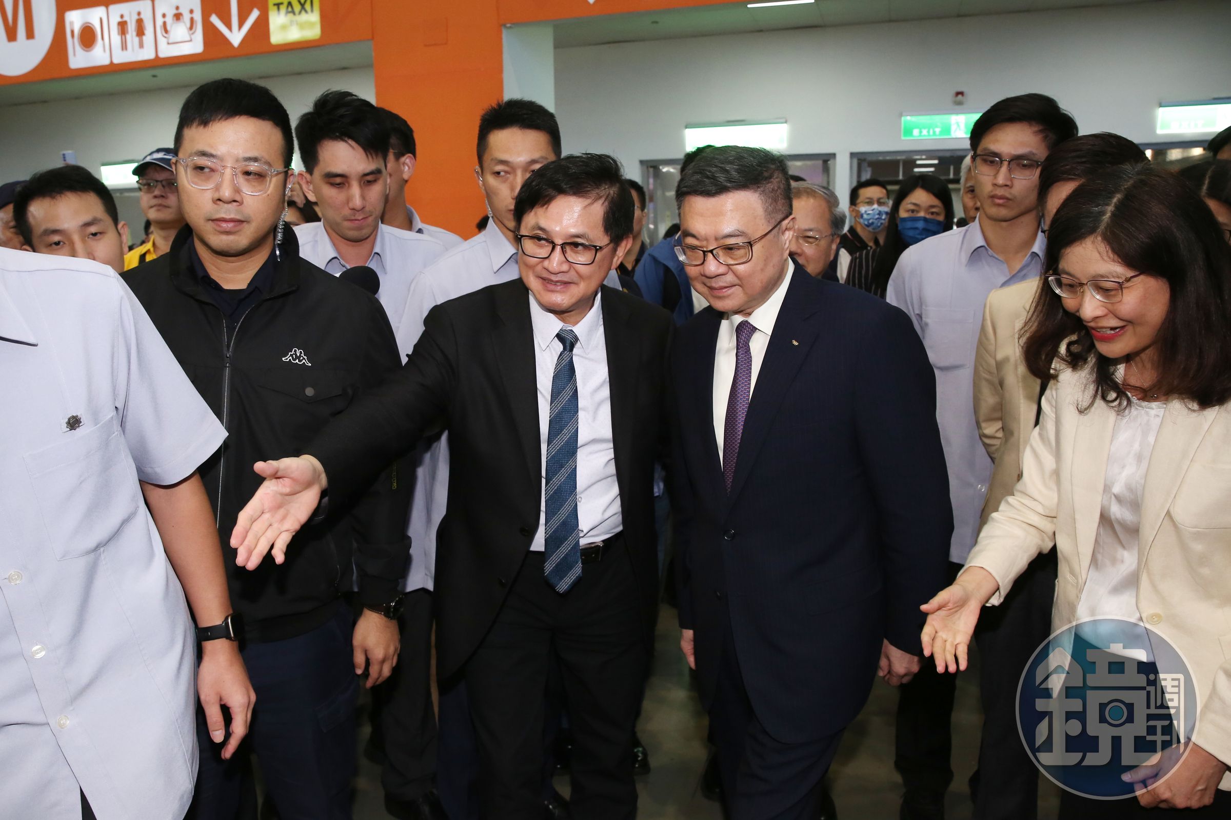 和碩董事長童子賢今（6）日陪同行政院長卓榮泰參觀台北國際電腦展。