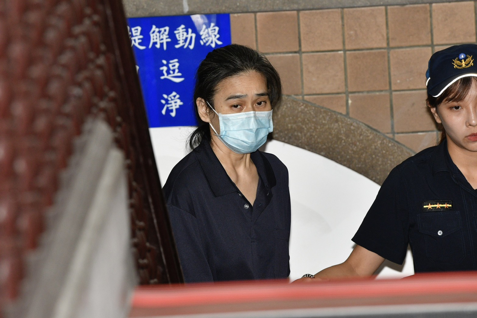 劉若琳一審遭重判18年有期徒刑，高院於今天下午2點左右召開接押庭。（鏡報李智為攝）