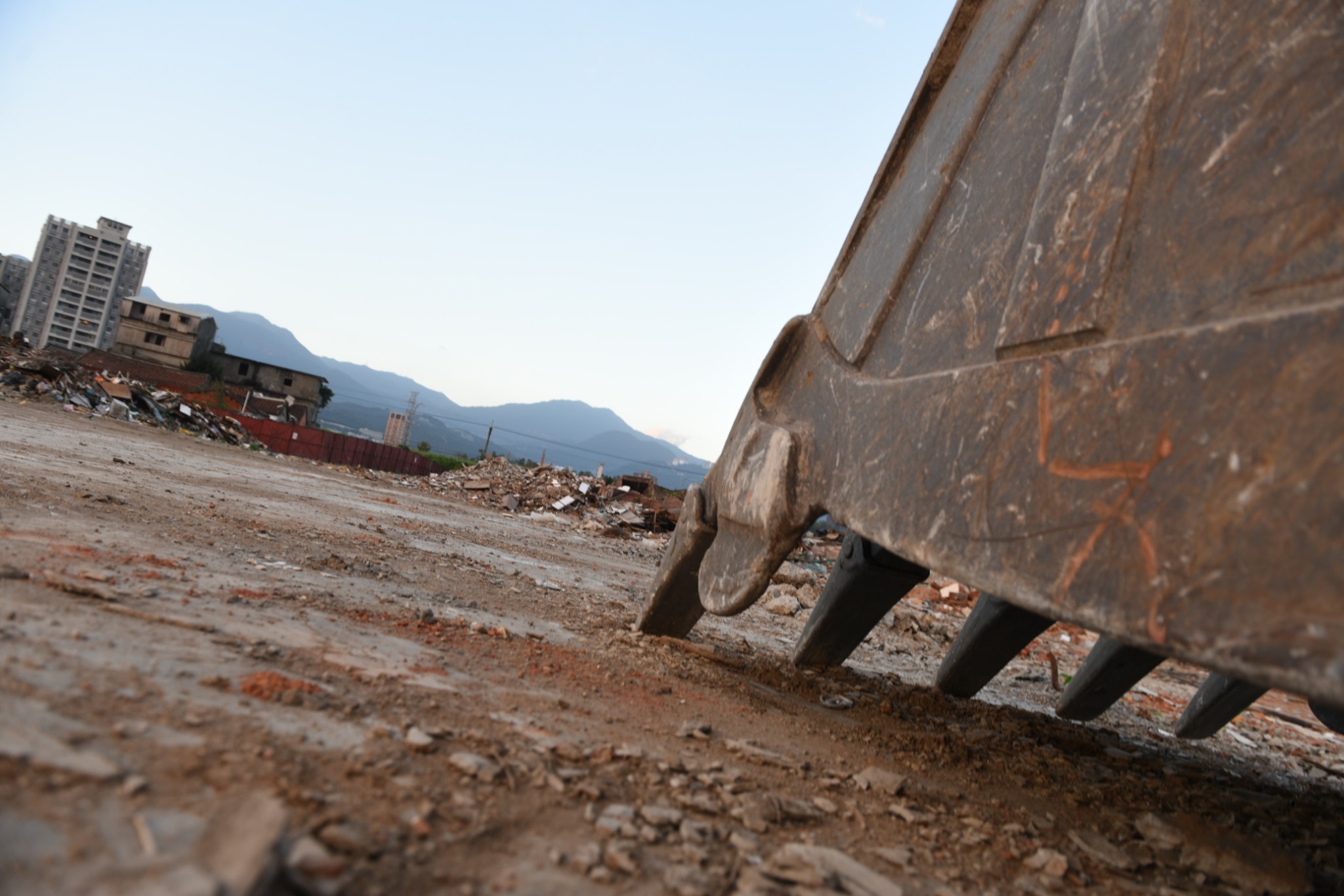 最後慘遭輾平的洲美聚落。（蕭文杰提供）