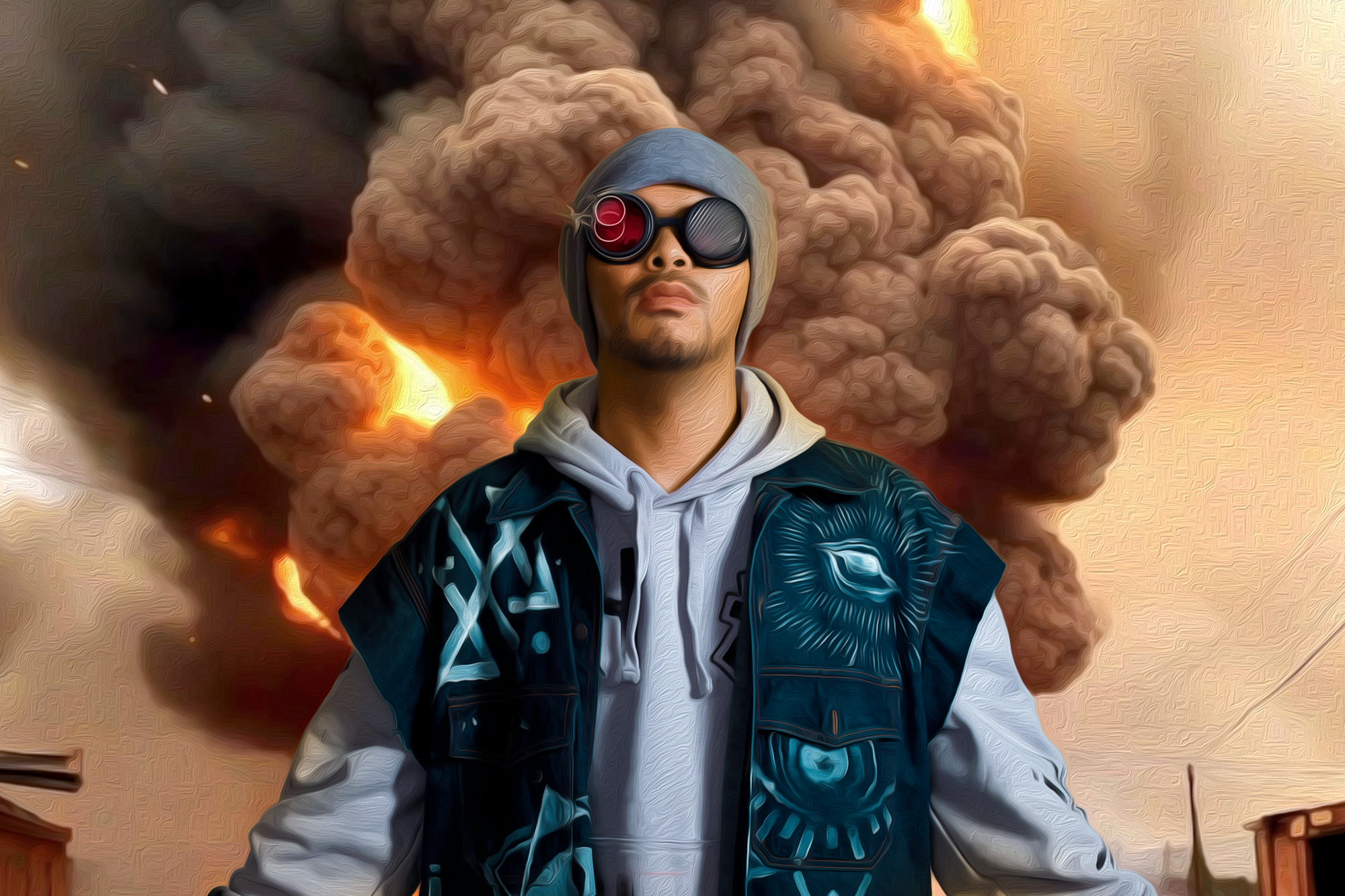 黃明志挑戰極限，以全AI製作全新單曲〈千千萬萬個我〉MV。（亞洲通文創提供）