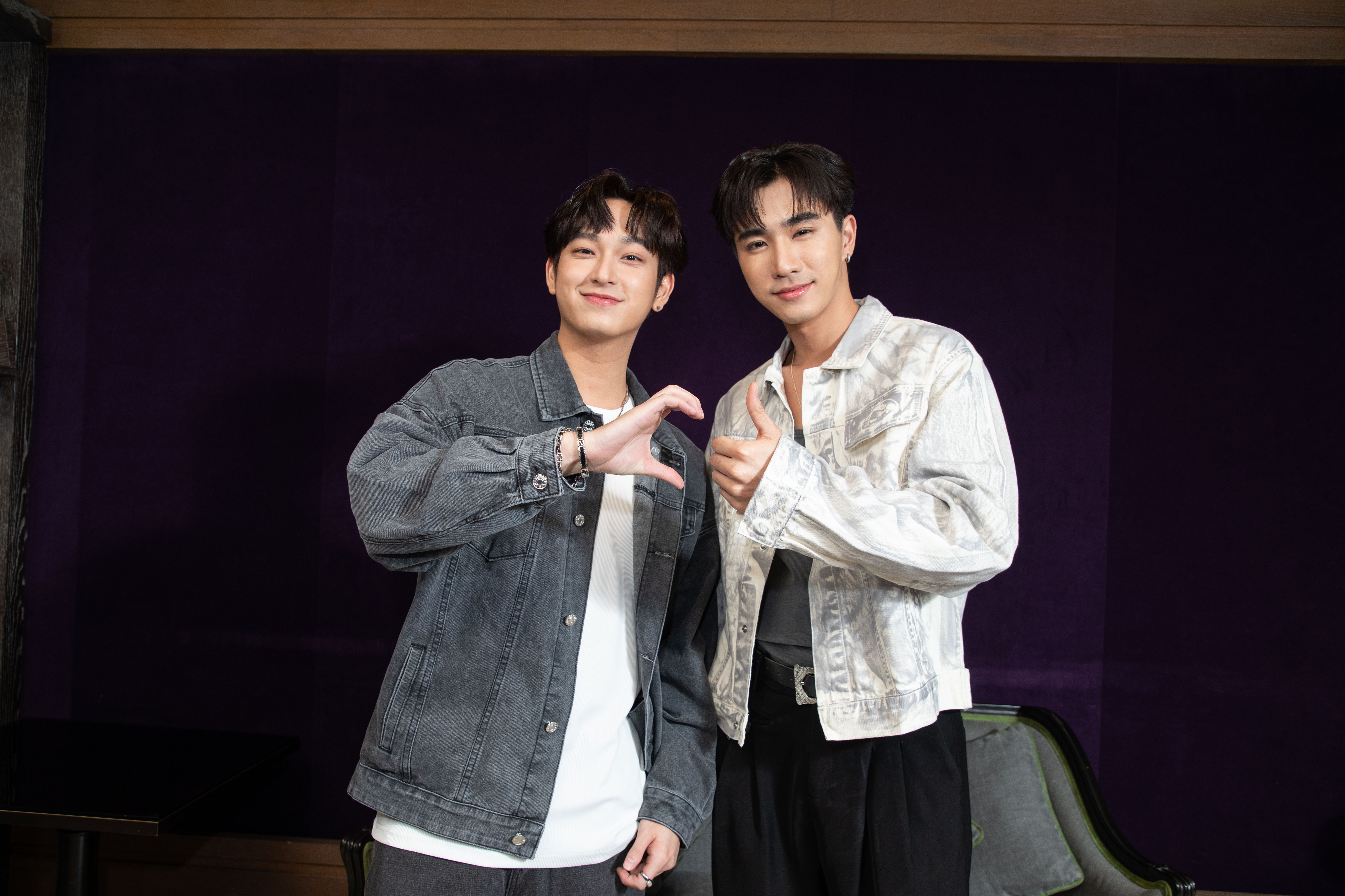 泰星Perth(右)、Chimon首次在台灣舉辦雙人粉絲見面會。(無限娛樂提供)