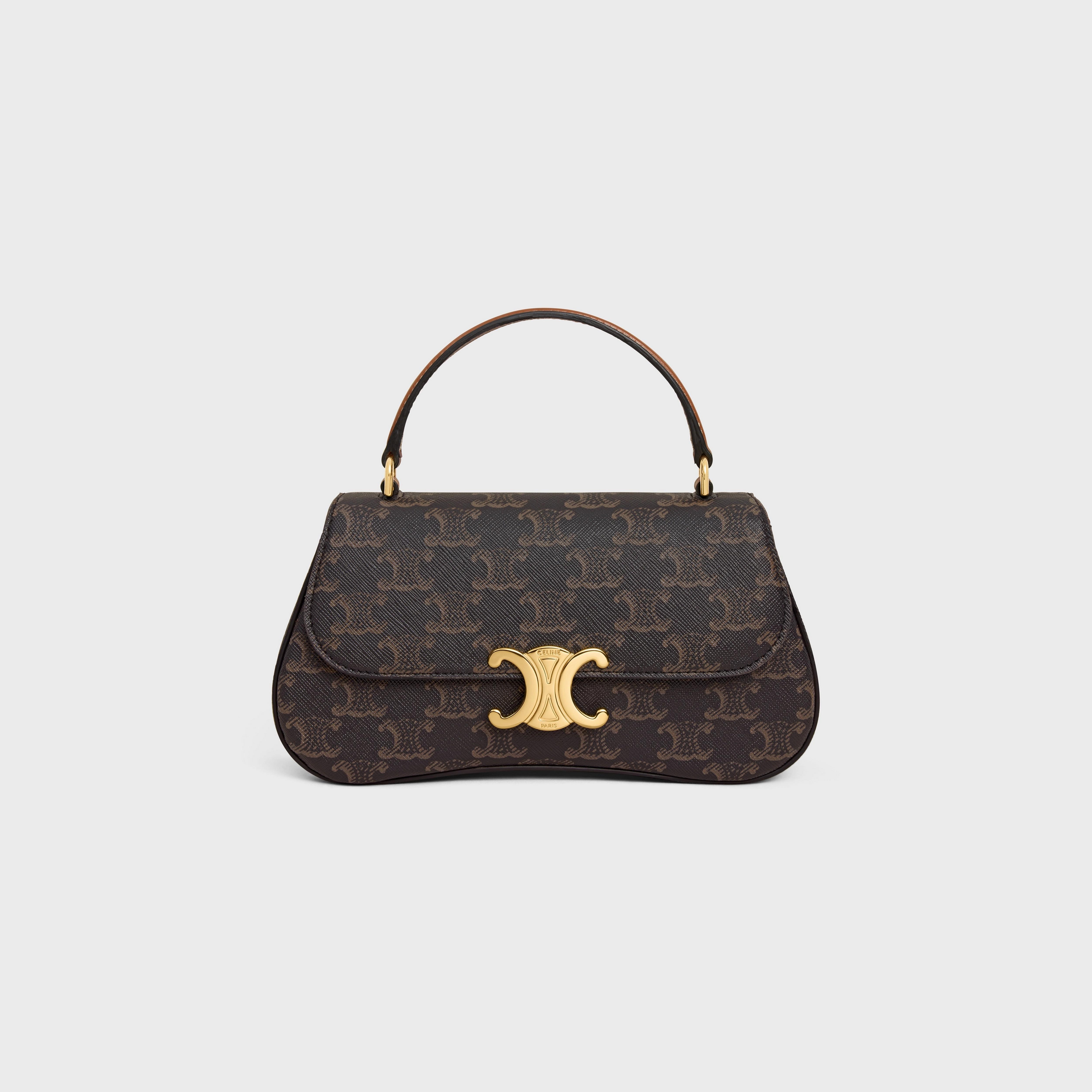 Teen CELINE Lola標誌印花牛皮革手袋。NT$85,000（CELINE提供）