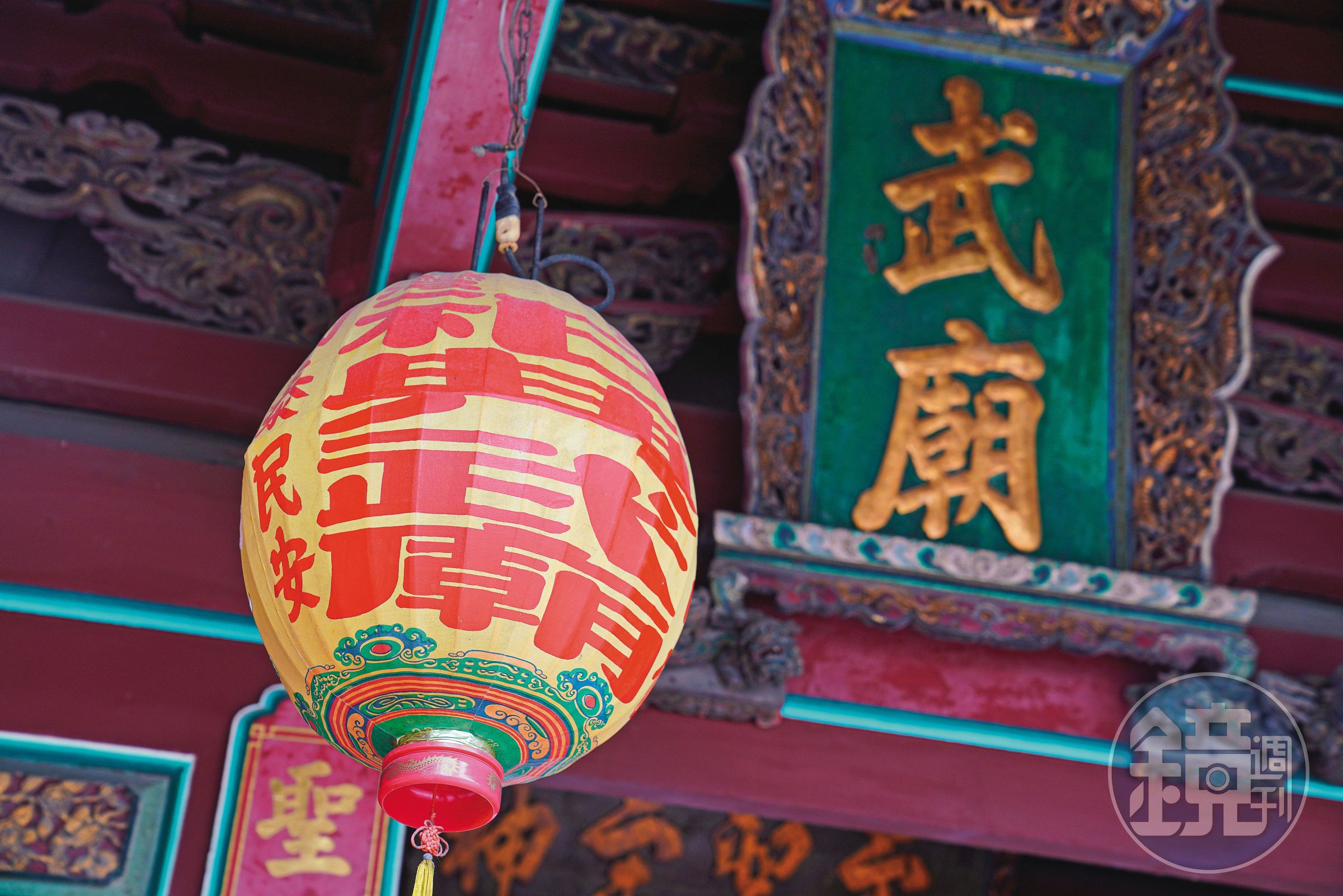 台南武廟是苑輝燈舖的客戶之一，廟方也是店裡最主要的客源。