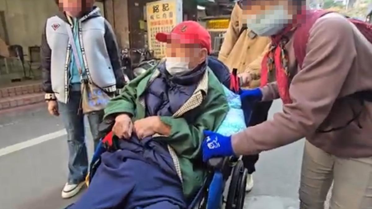 新北102歲王姓老翁與68歲看護完成結婚登記，家屬事前不知情引發爭議，過往資產移轉成討論焦點。（翻攝畫面）