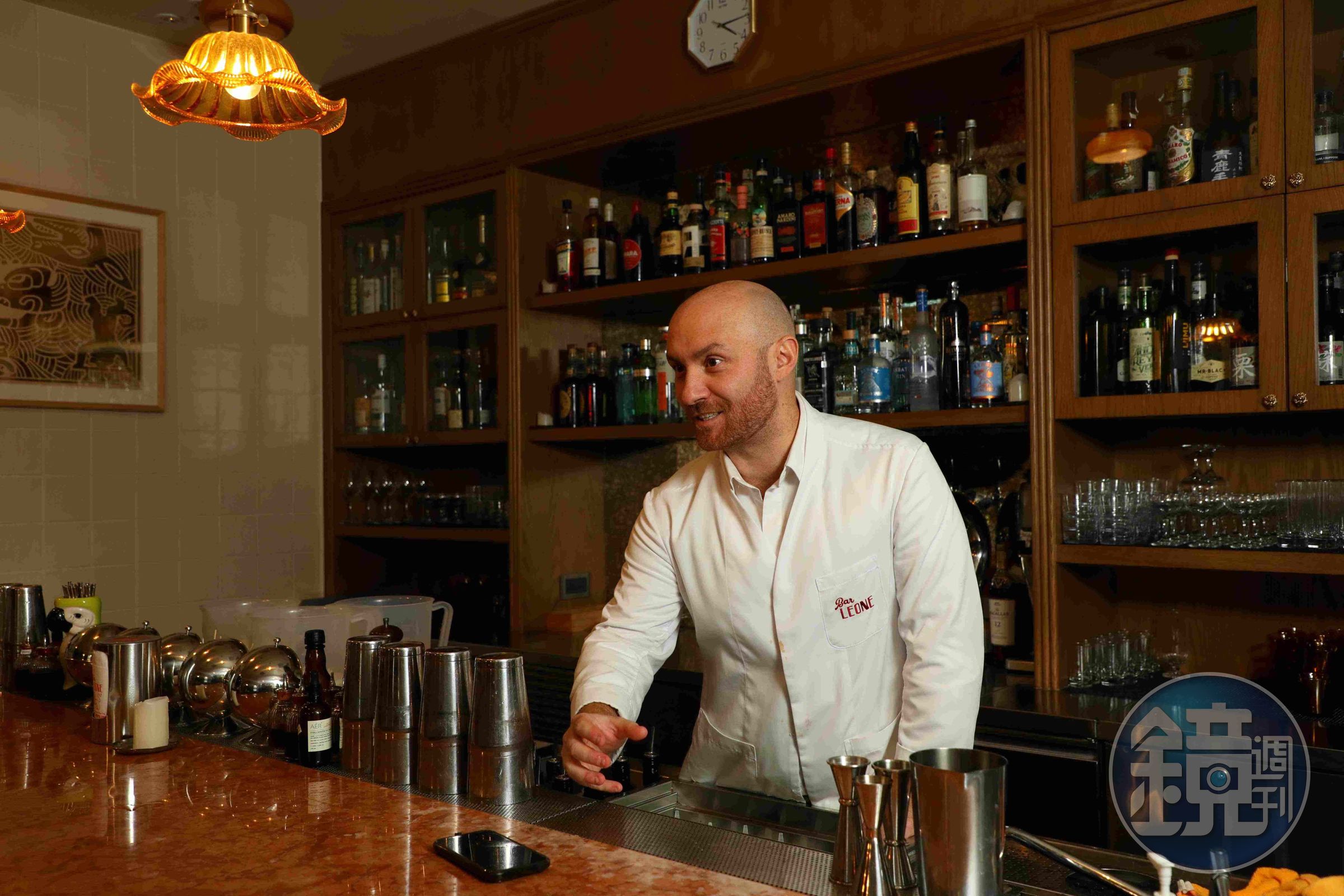 由來自義大利的Lorenzo Antinori打造的Bar Leone，目前在世界50大酒吧中排名第一。