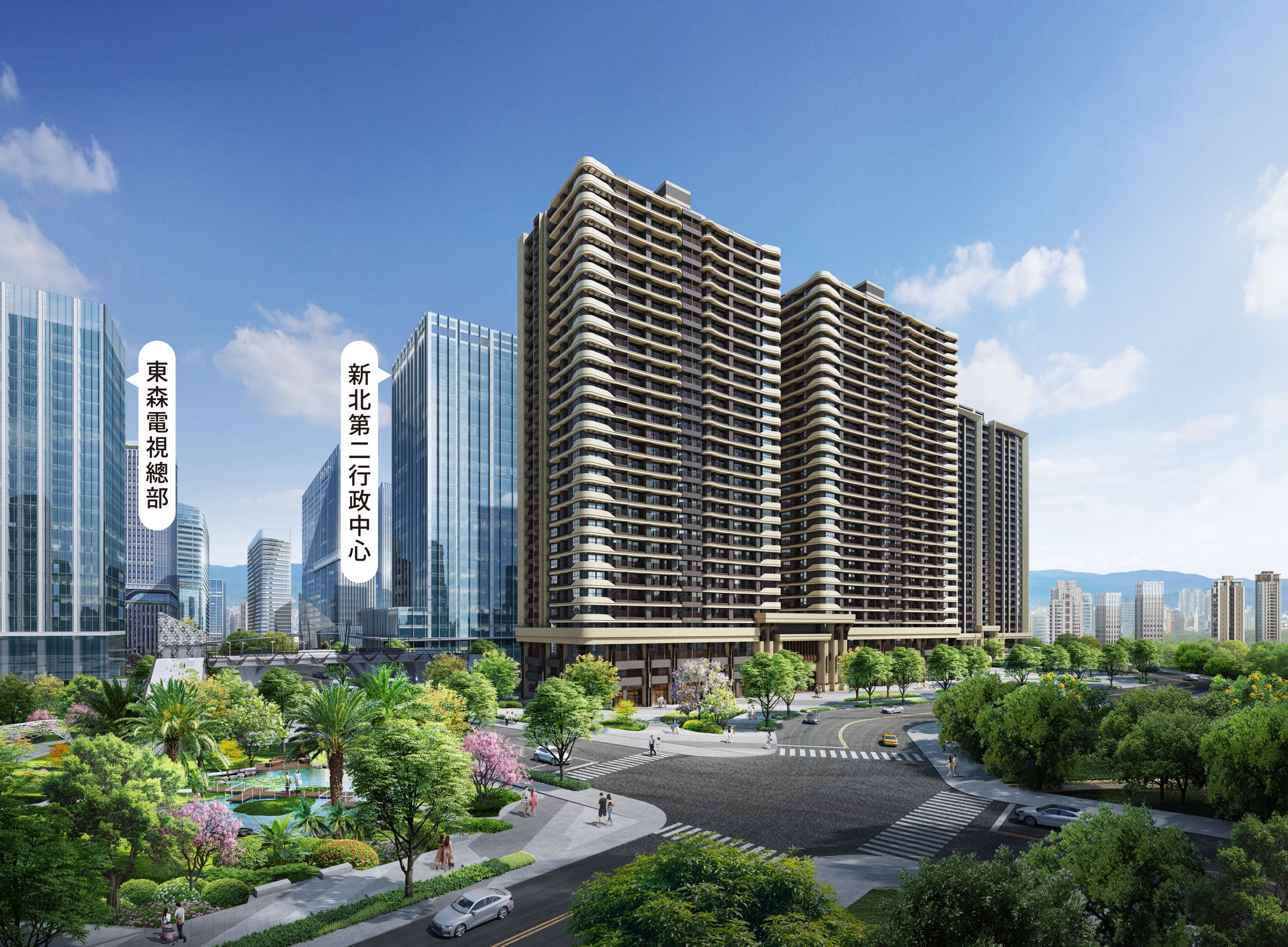 都廳大院2不只交通便利、就業機會滿載,更鄰近綠意盎然的大都會公園,十分符合阿格力老師買房的要件。