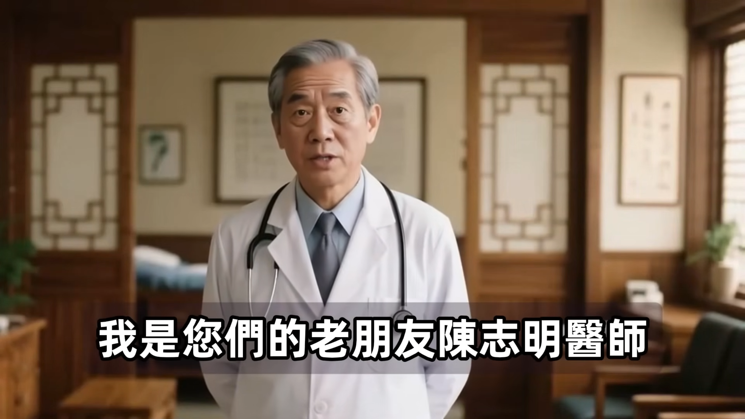 YT「陳志明醫師」頻道利用AI生成製作影片，最近一支點閱約2萬的衛教影片，內容遭北榮和台大醫院否認。（翻攝自陳志明醫師YT頻道）