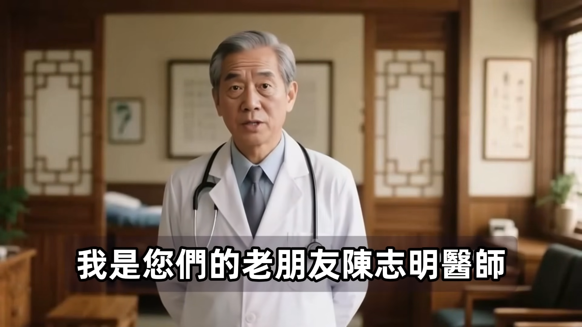 YT「陳志明醫師」頻道利用AI生成製作影片，最近一支點閱約2萬的衛教影片，內容遭北榮和台大醫院否認。（翻攝自陳志明醫師YT頻道）