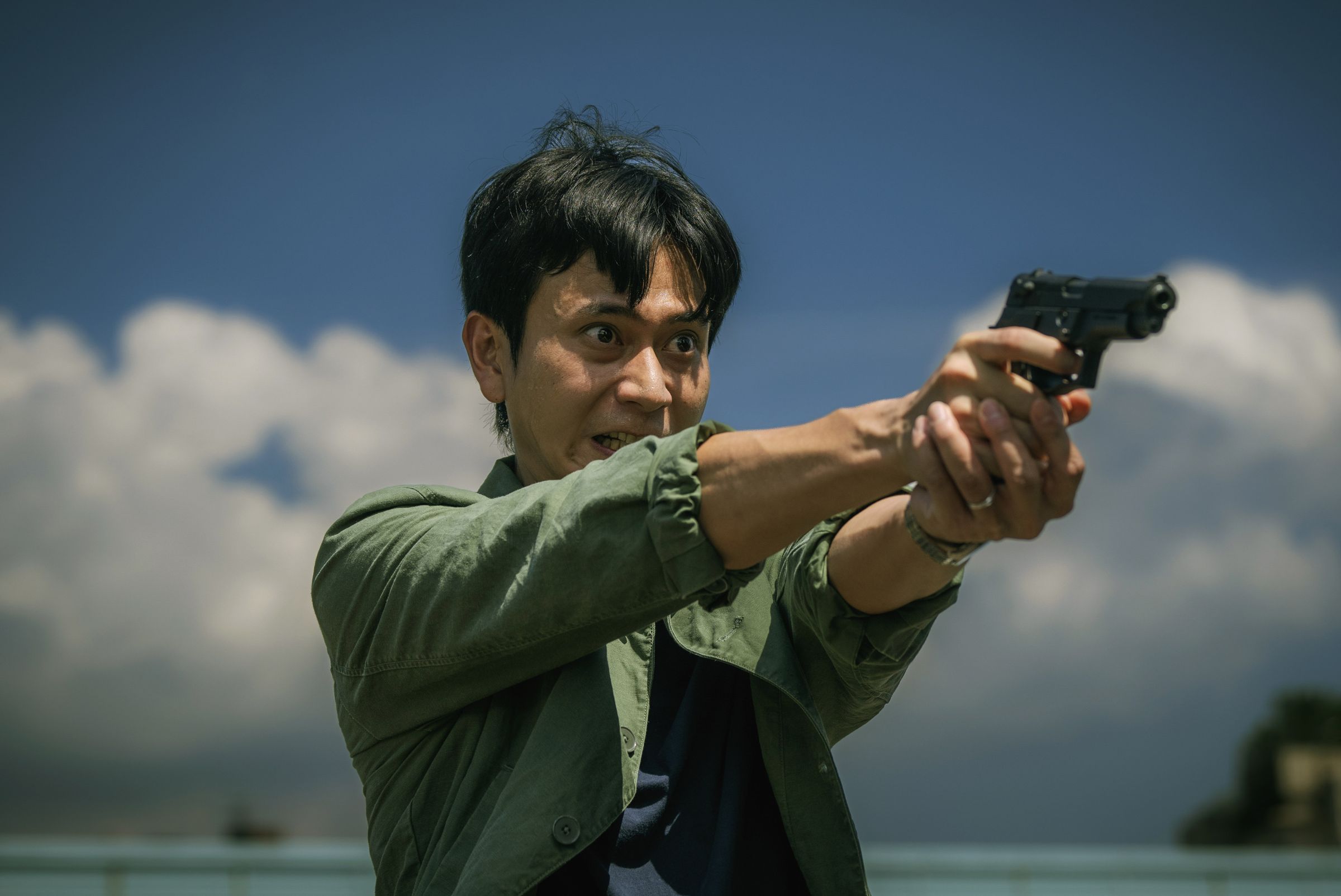劉冠廷在預告片中有從高處墜落的鏡頭，令人好奇他到底有沒有「領便當」。（本地風光提供）