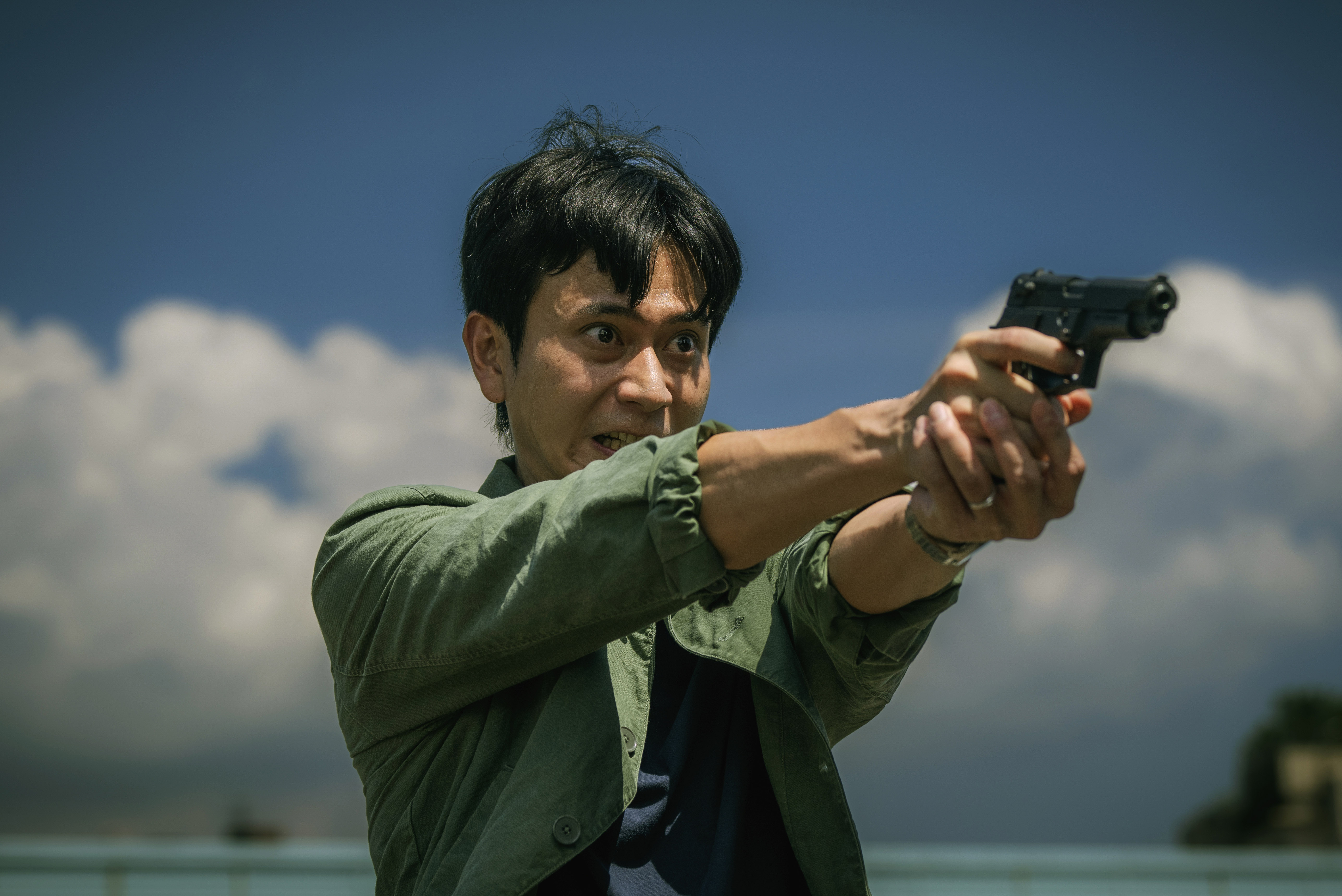 劉冠廷在預告片中有從高處墜落的鏡頭,令人好奇他到底有沒有「領便當」。(本地風光提供)