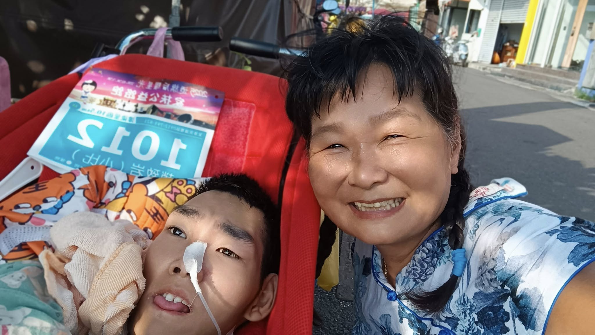 腦麻兒小比離世，飛到天堂當小天使了。（翻攝自小比的跑旅雜記 臉書）