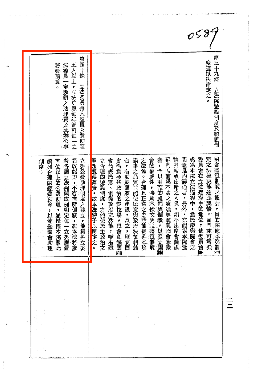 任立委陳水扁等33人當年提案版本,修法理由更與最後三讀的版本一模一樣。