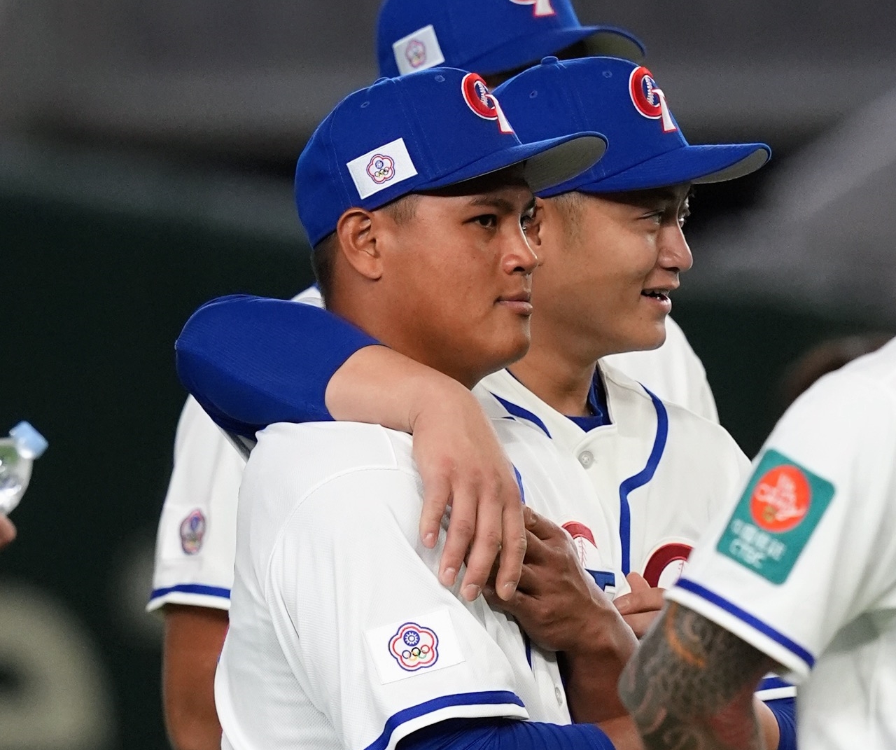 李灝宇今天隨台灣隊到東京巨蛋練習，不過他僅在場邊走動，並未練球。