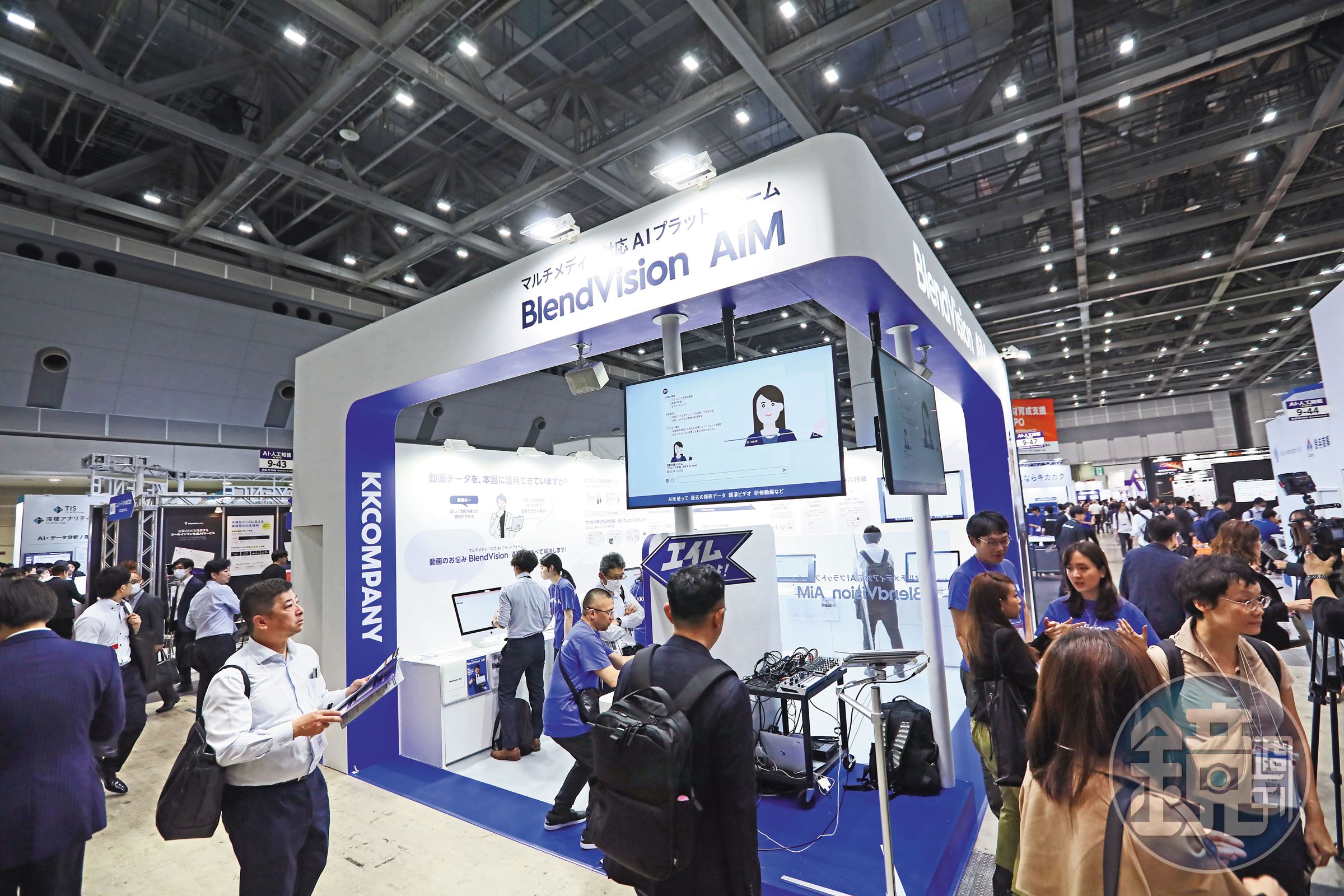 科科科技推出新產品BlendVision AiM參加日本AI人工智慧最大展NexTech 2024，吸引不少中小企業眼光。